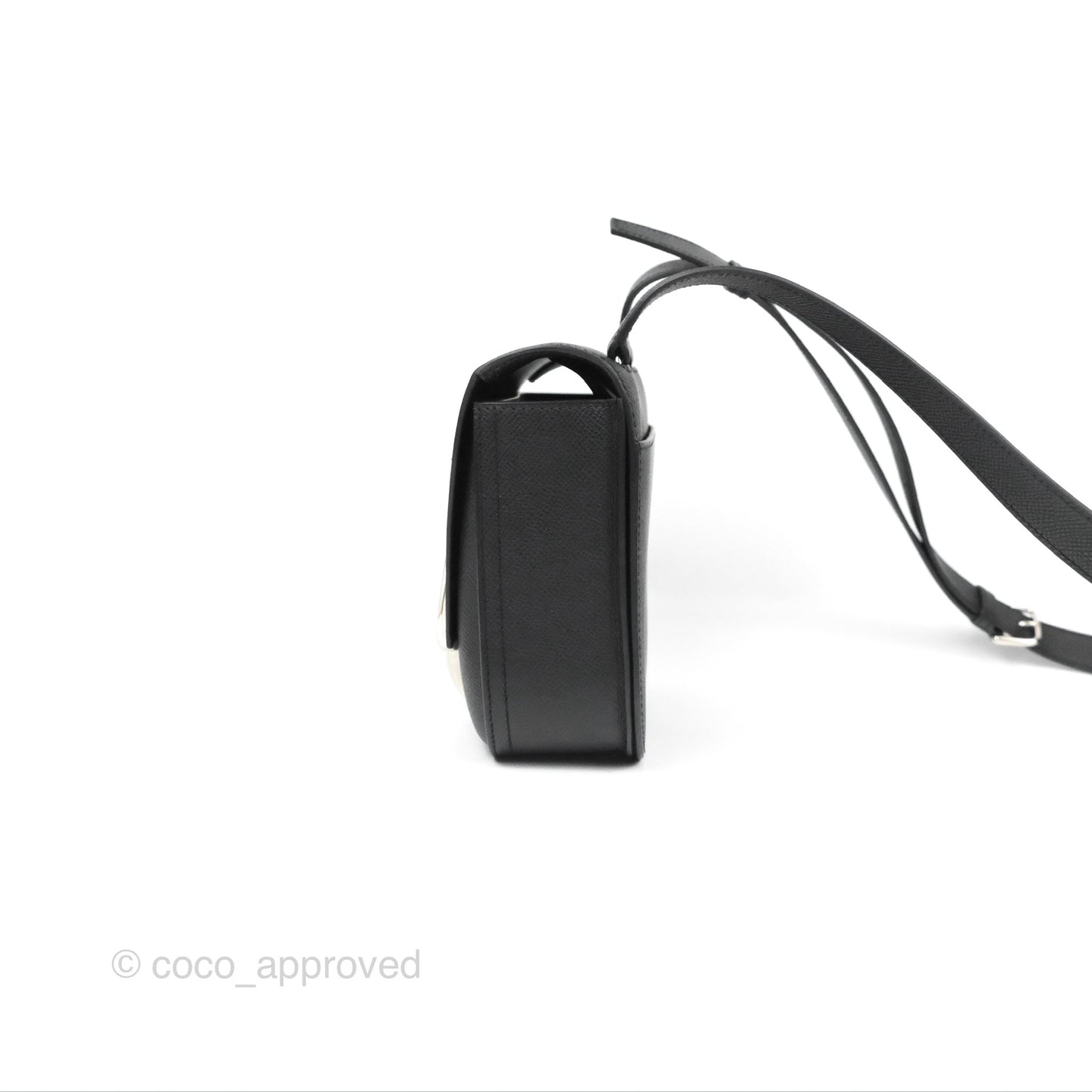 Hermès Della Cavalleria Mini Bag Black Epsom Palladium Hardware