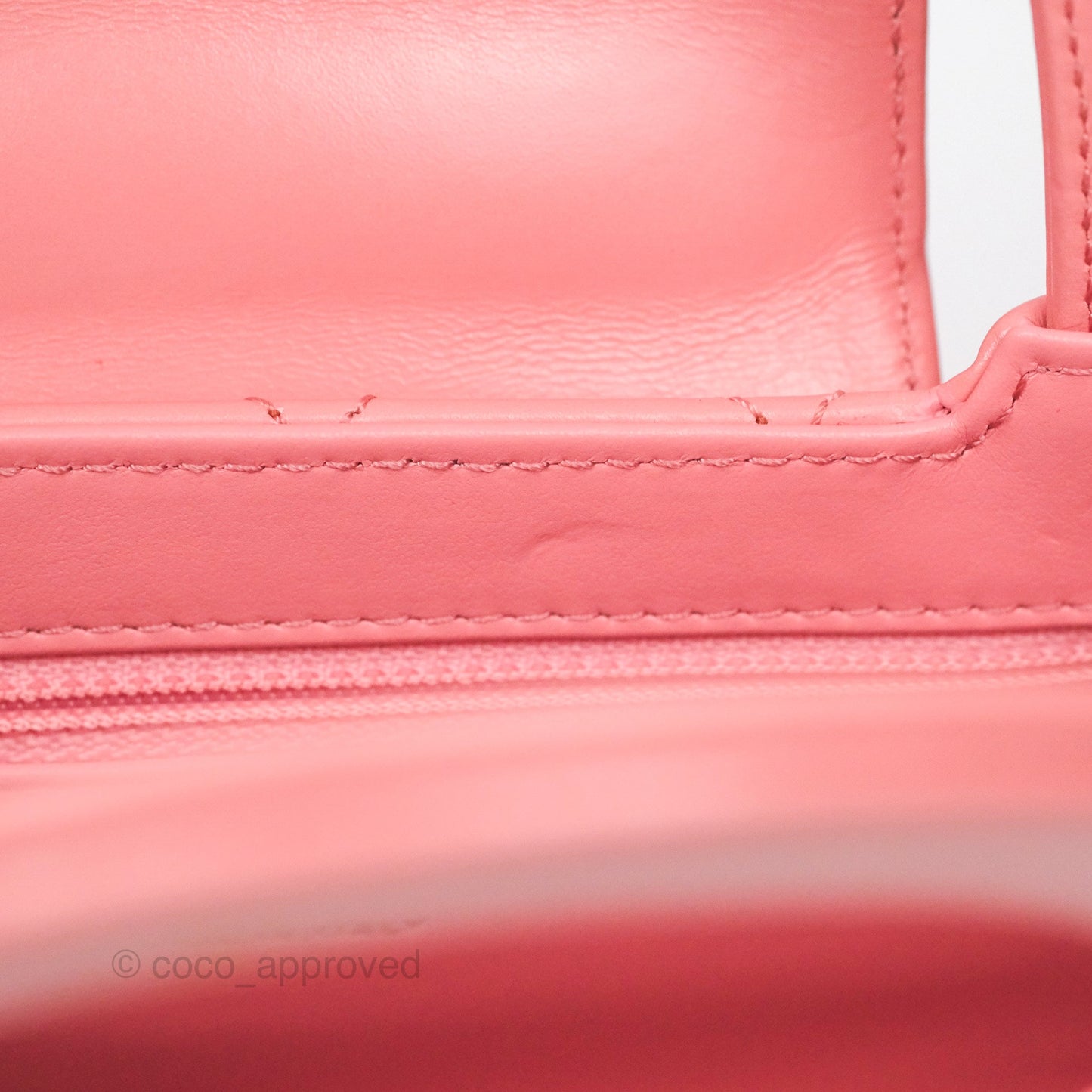 Chanel Kelly Bag Quilted Pink Shiny Calfskin Aged Gold Hardware