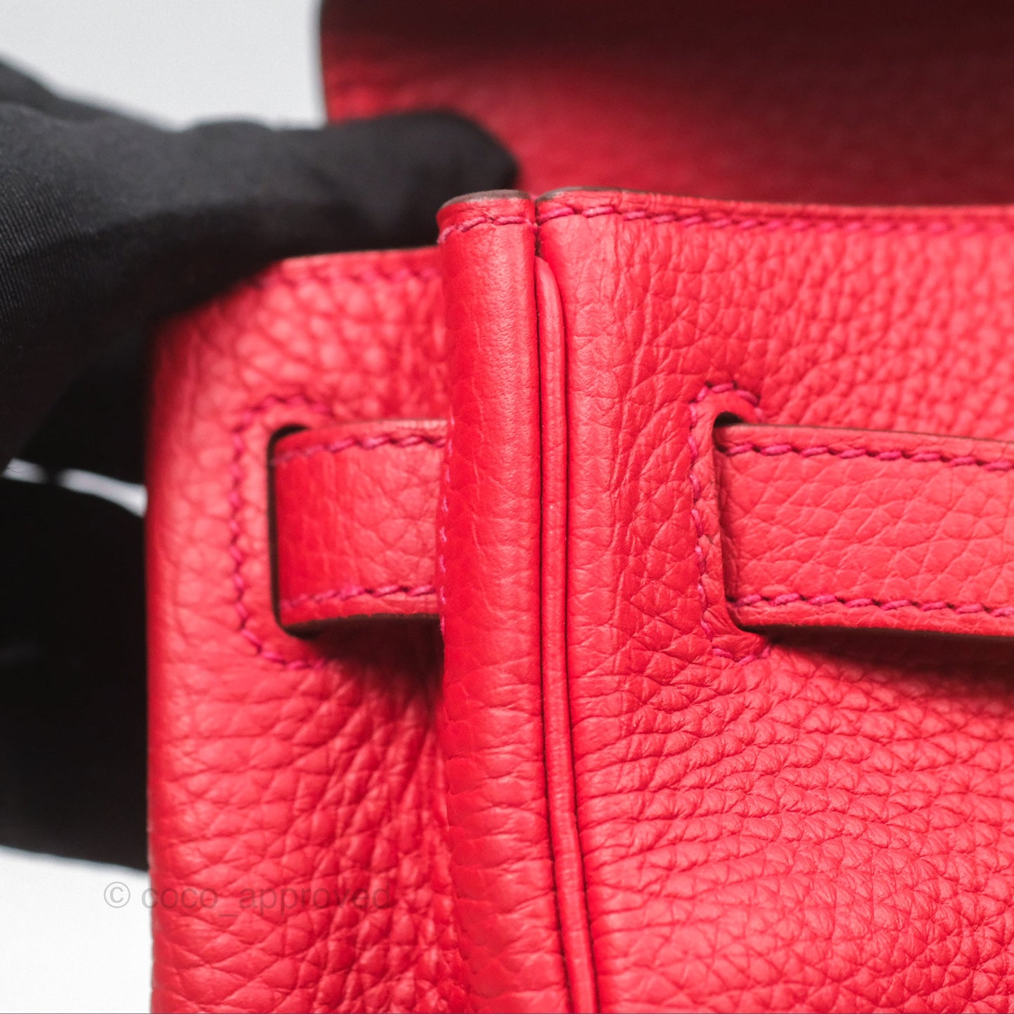 Hermès Kelly 28 Retourne Rouge Tomate S5 Clemence Gold Hardware