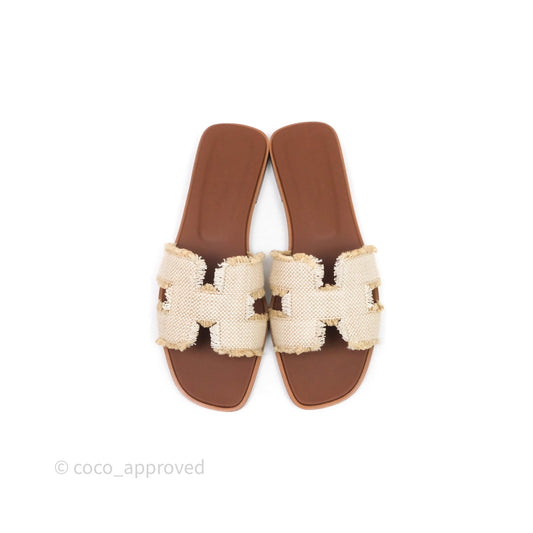 Hermes Oran Sandal Beige Size 36.5