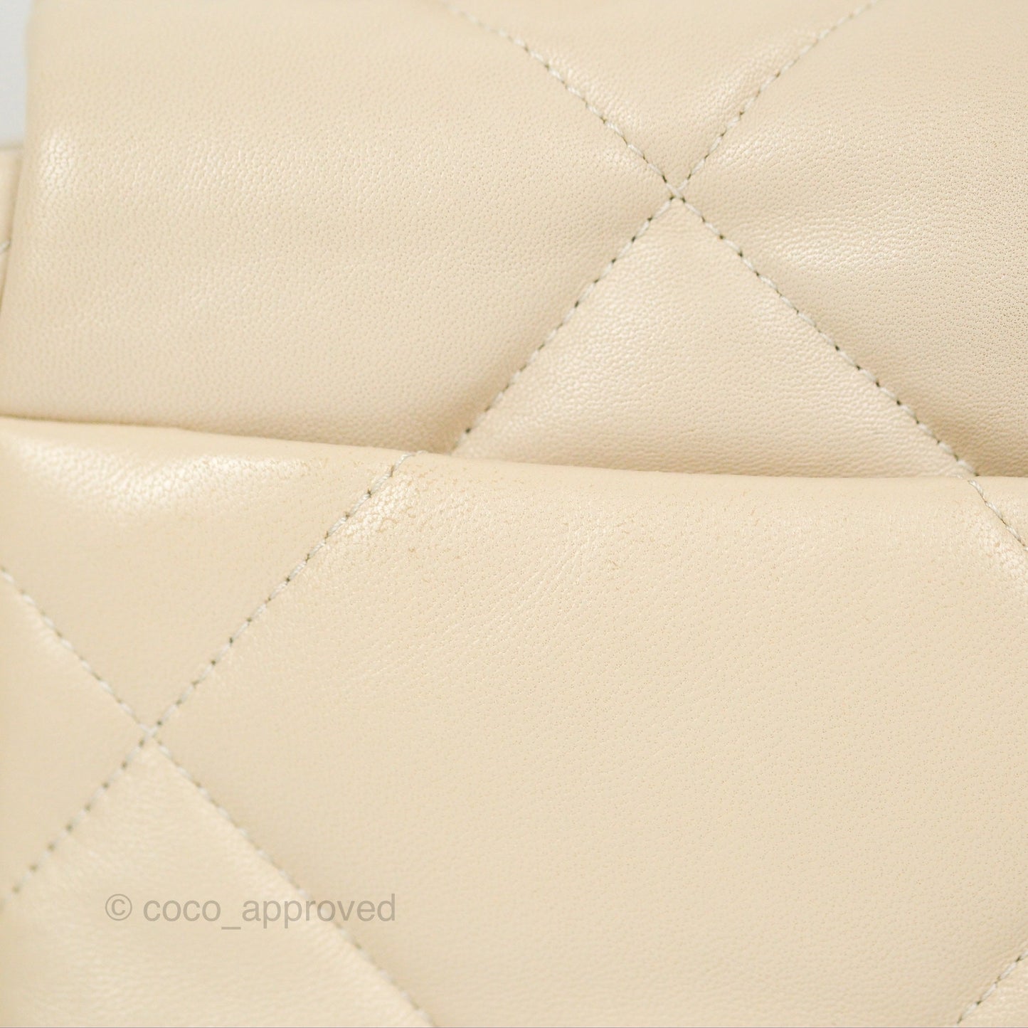 Chanel 19 Small Ivory Beige Mixed Hardware