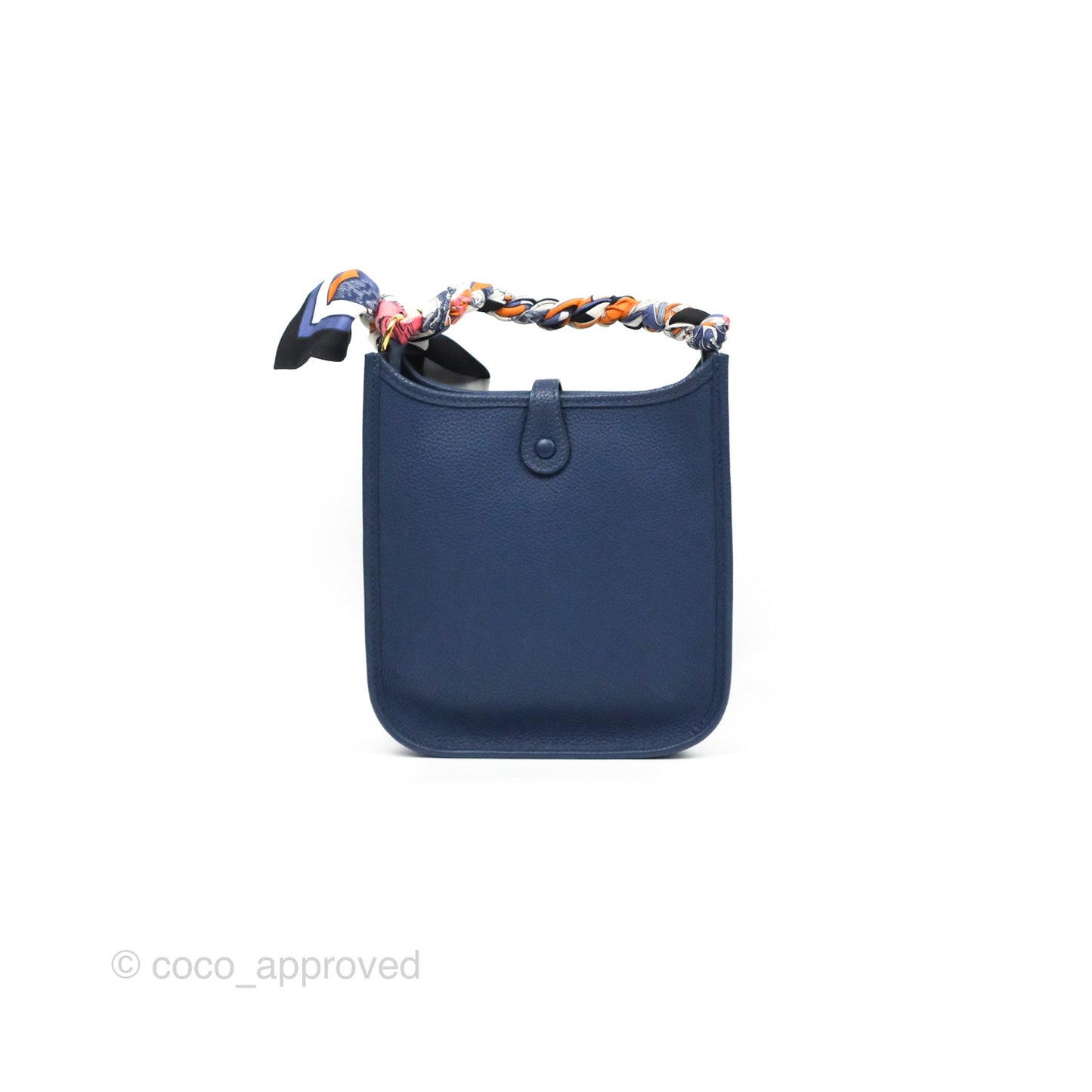 Hermès Mini Evelyne 16 Amazone Bleu Saphir/ Bleu Indigo Gold Hardware