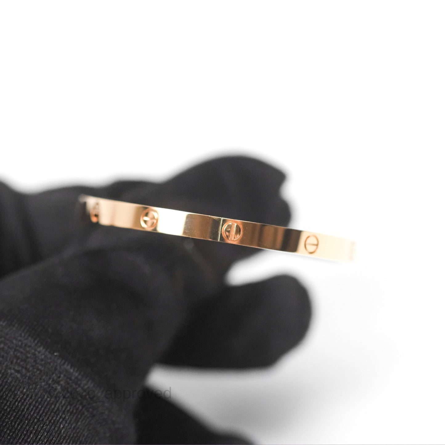 Cartier Small Love Bracelet Rose Gold Size 15