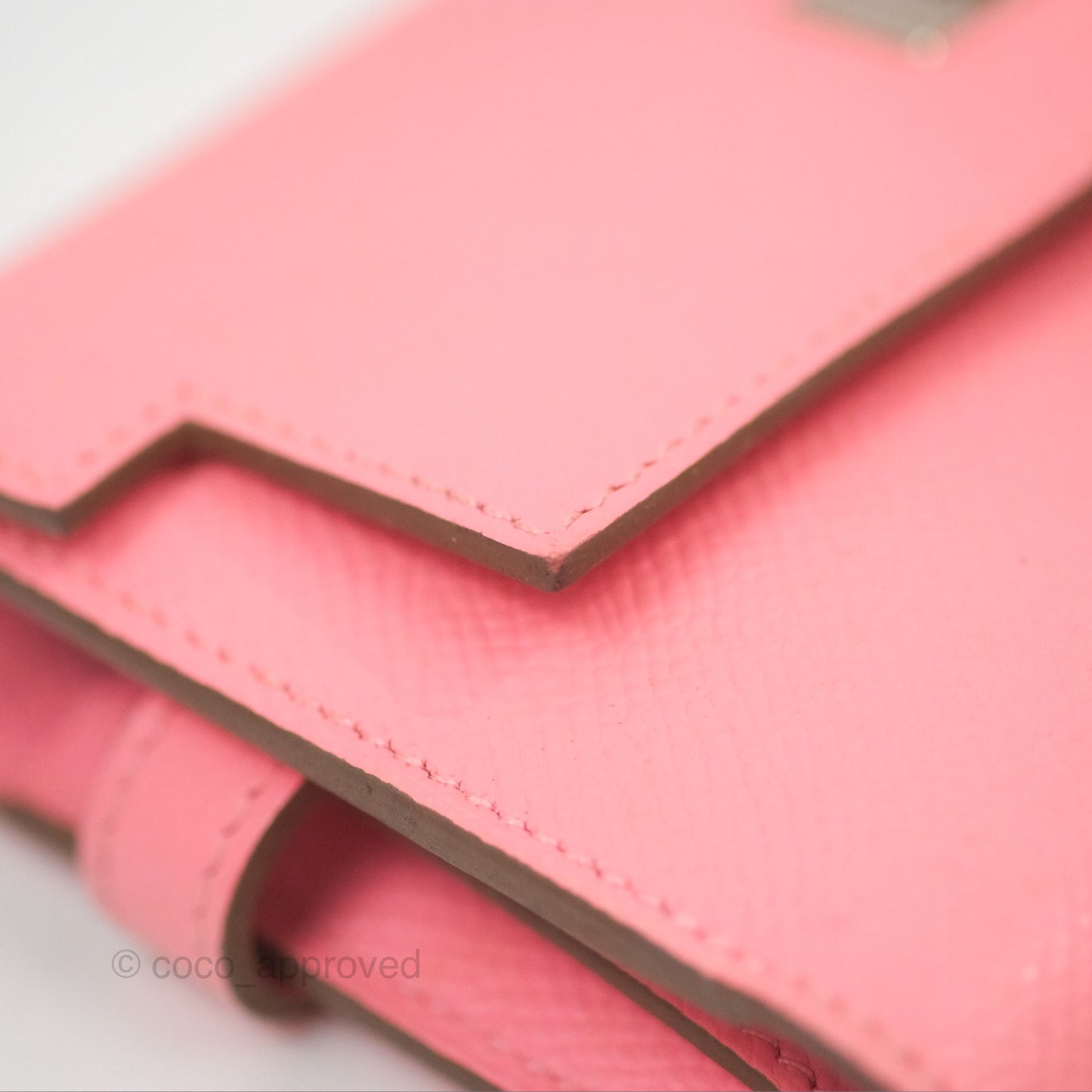 Hermès Small Kelly Wallet Rose Confetti Epsom Palladium Hardware