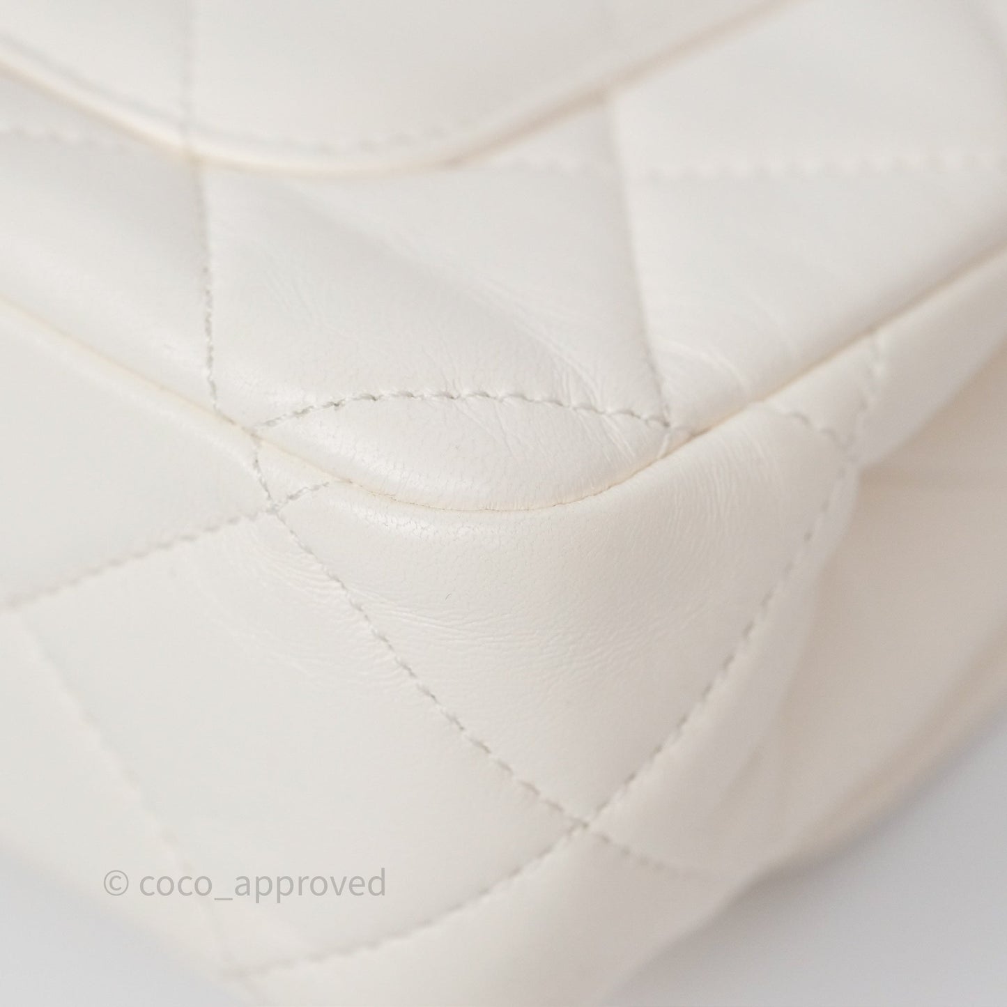 Chanel Small Fancy Jewel Flap White Shiny Lambskin Aged Gold Hardware 23S
