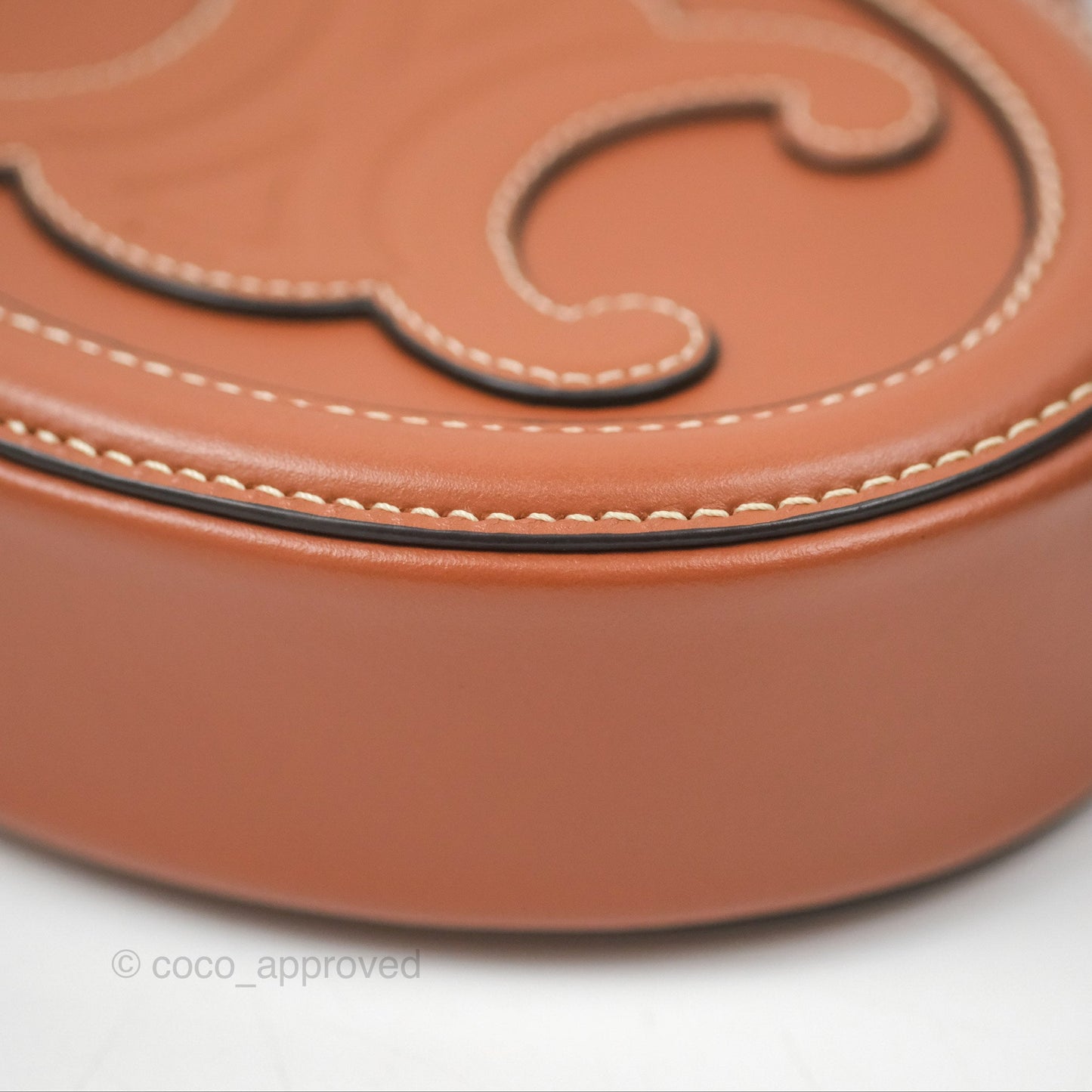 Celine Oval Bag Cuir Triomphe Tan Calfskin