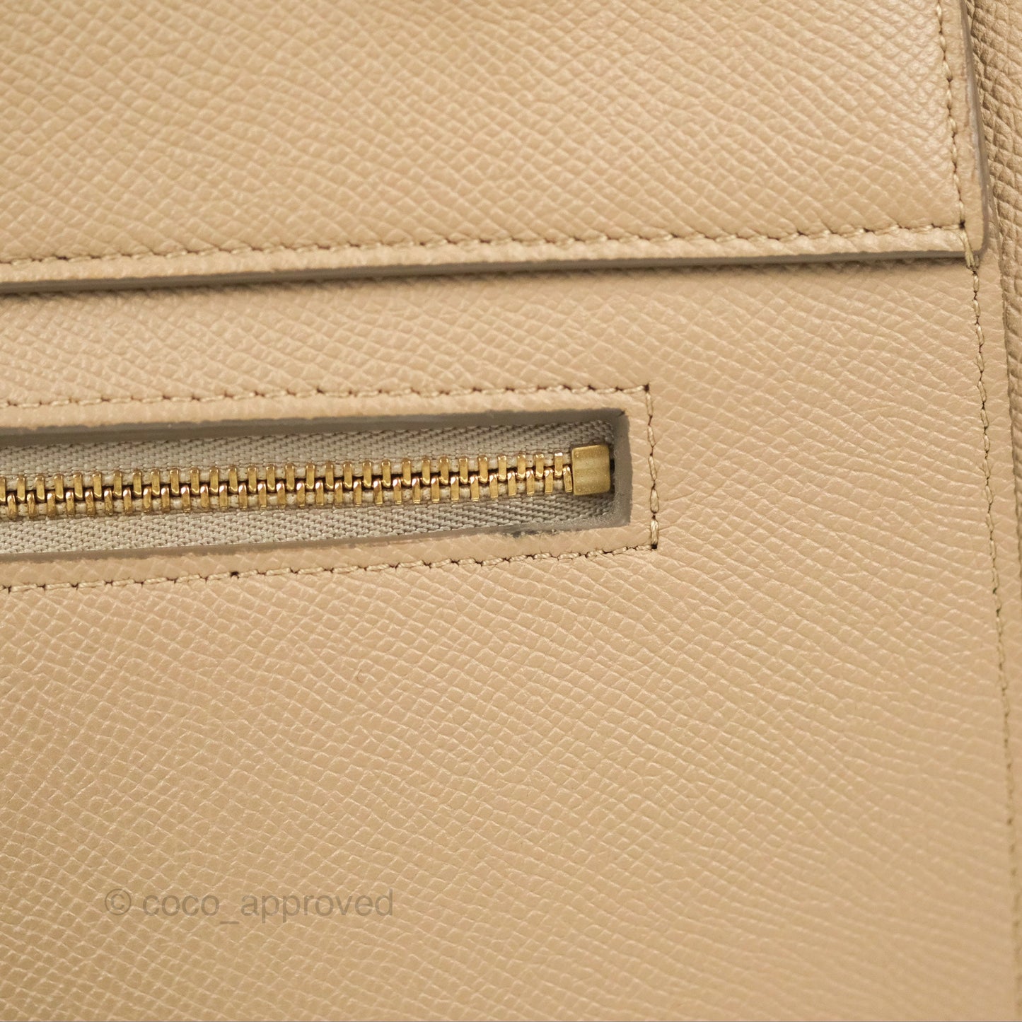 Celine Mini Belt Bag Light Taupe Grained Calfskin Gold Hardware