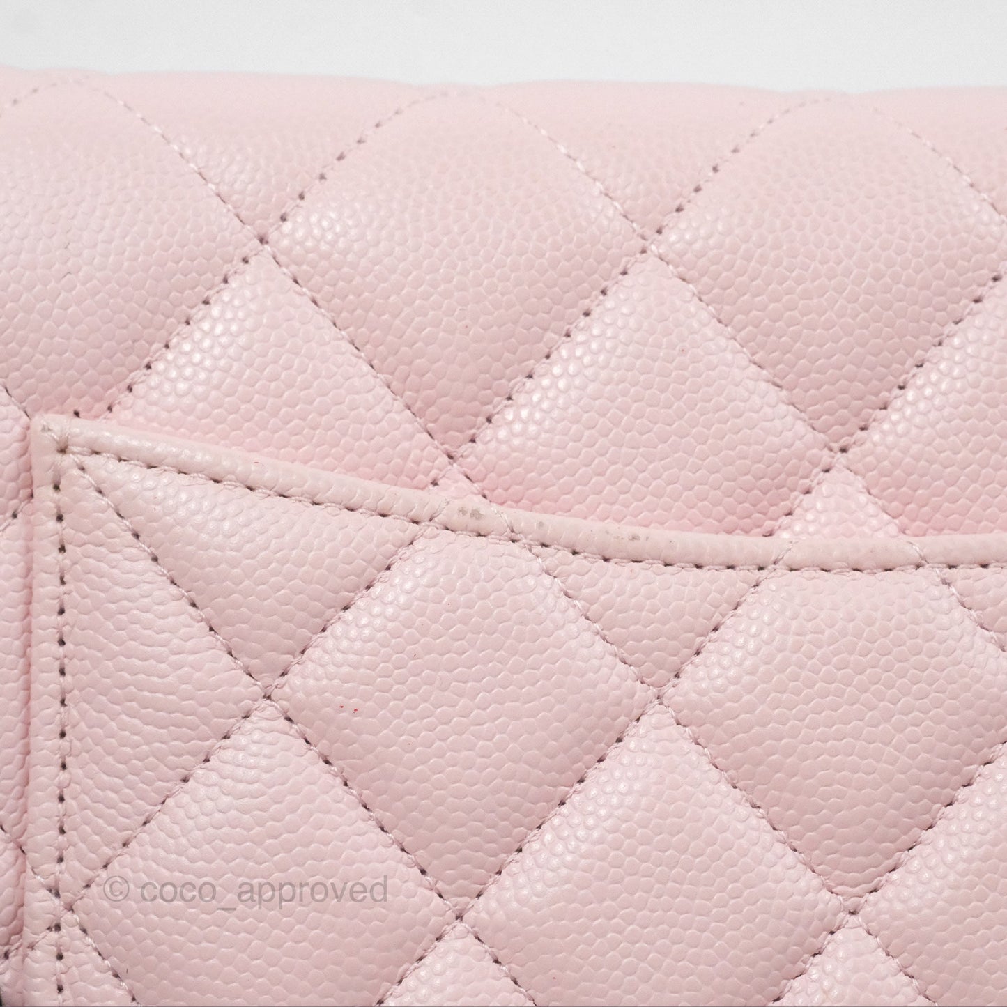 Chanel Quilted Classic Wallet on Chain WOC Pink Caviar Gold Hardware