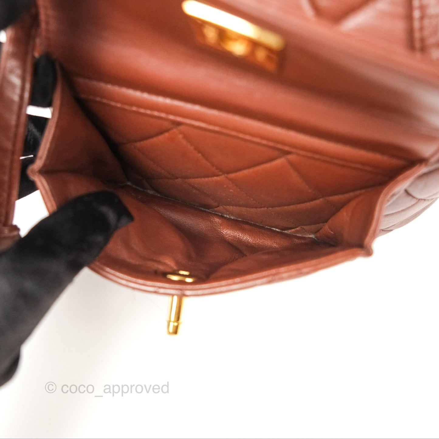 Chanel Vintage CC Duma Backpack Brown Lambskin 24K Gold Hardware