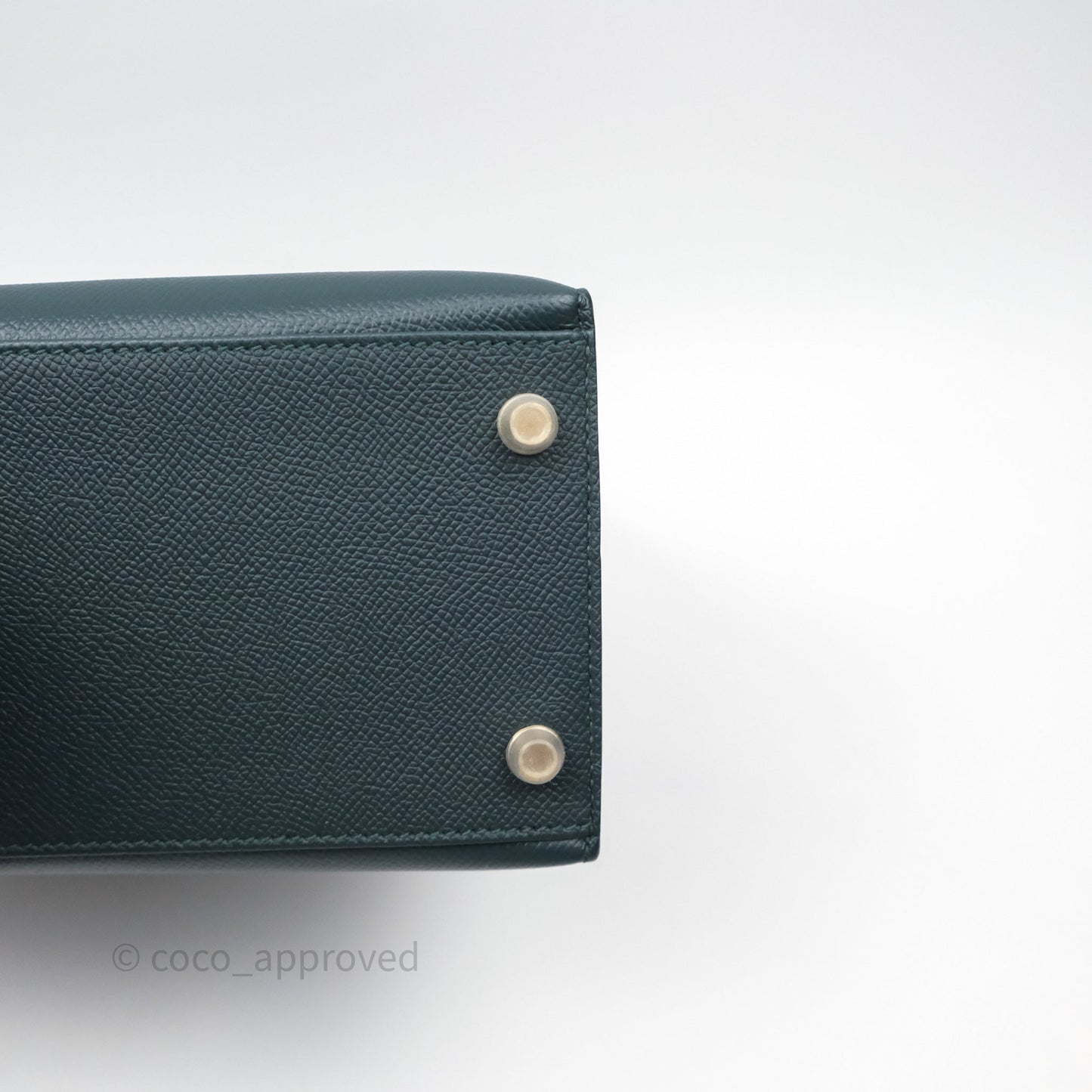 Hermès Kelly 28 Sellier Vert Cypres 6O Epsom Gold Hardware