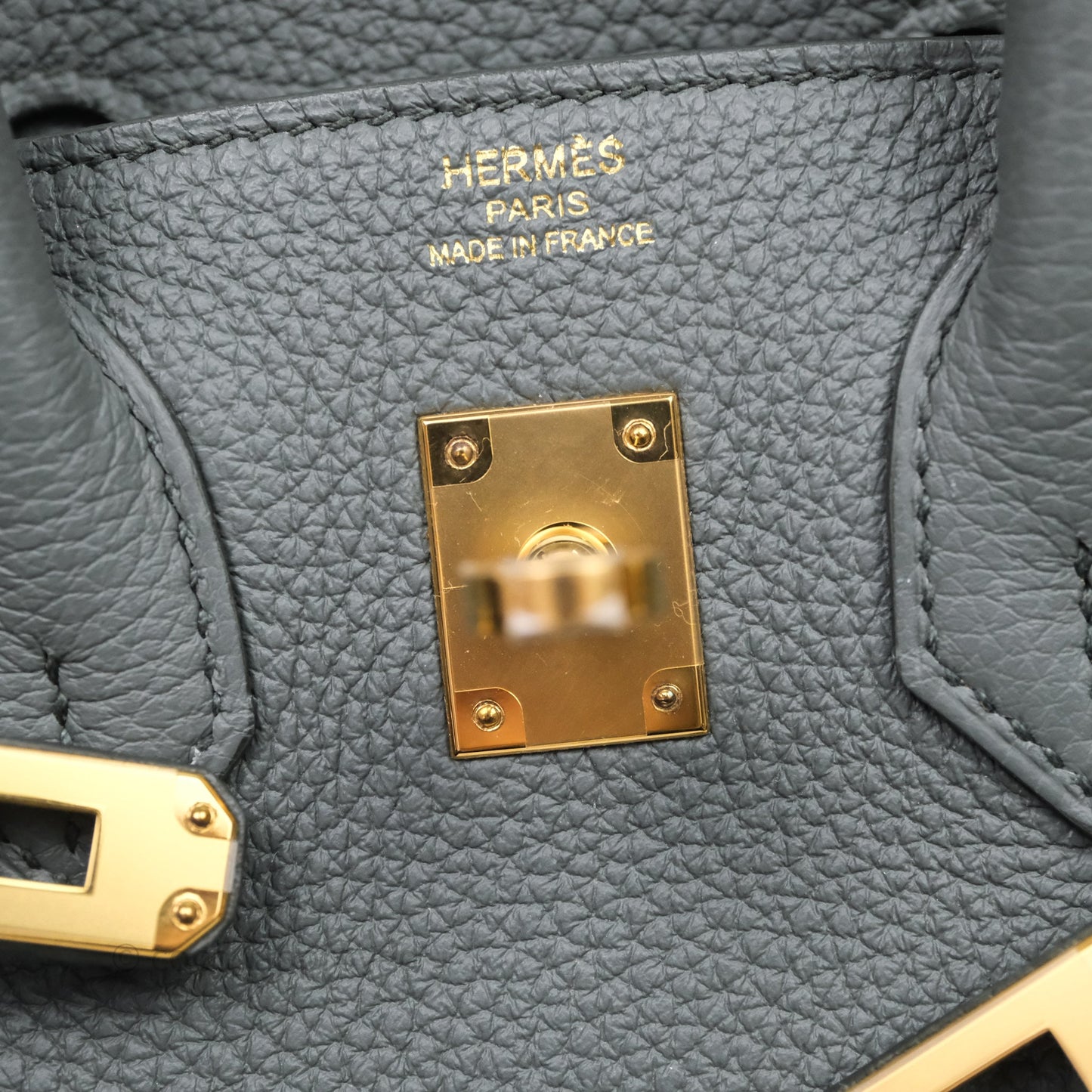 Hermes Birkin 25 Vert Amande Togo Gold Hardware