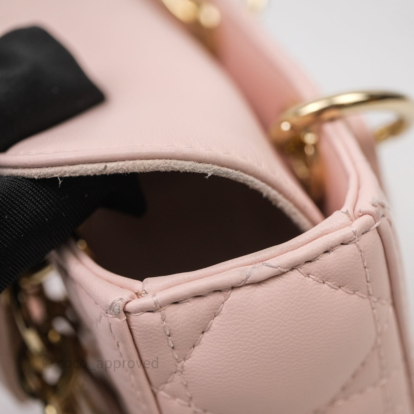 Dior Micro Lady D-Joy Bag Powder Pink Cannage Lambskin
