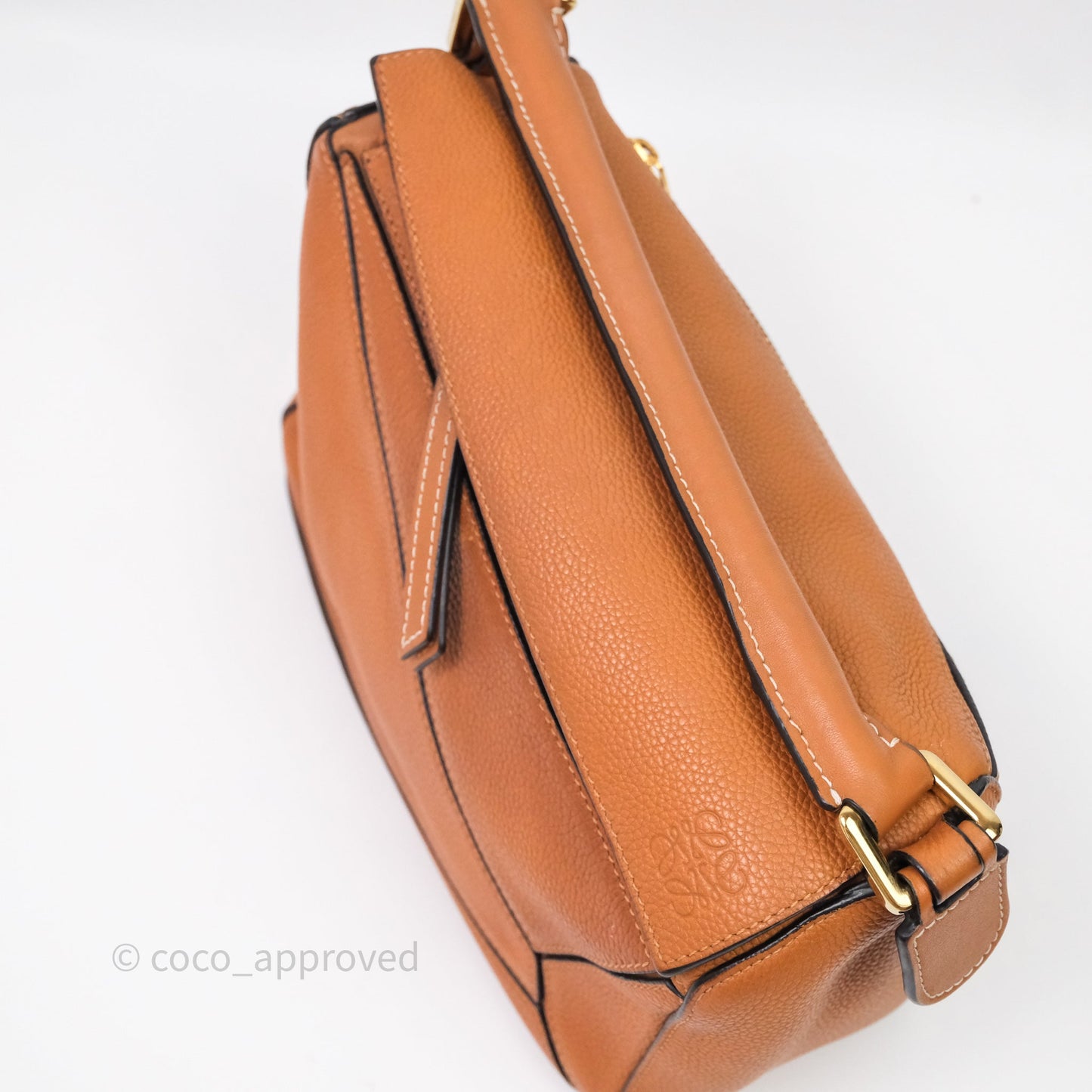 Loewe Small Puzzle Bag Tan Calfskin