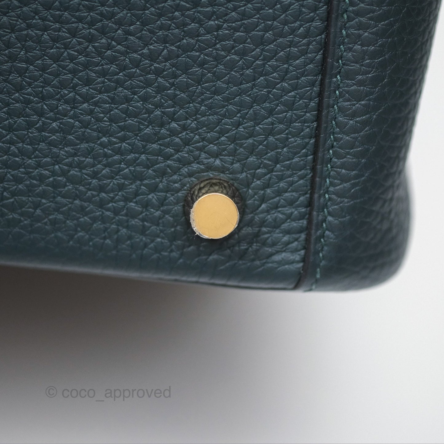 Hermès Lindy 26 Vert Cypress 6O Clemence Gold Hardware