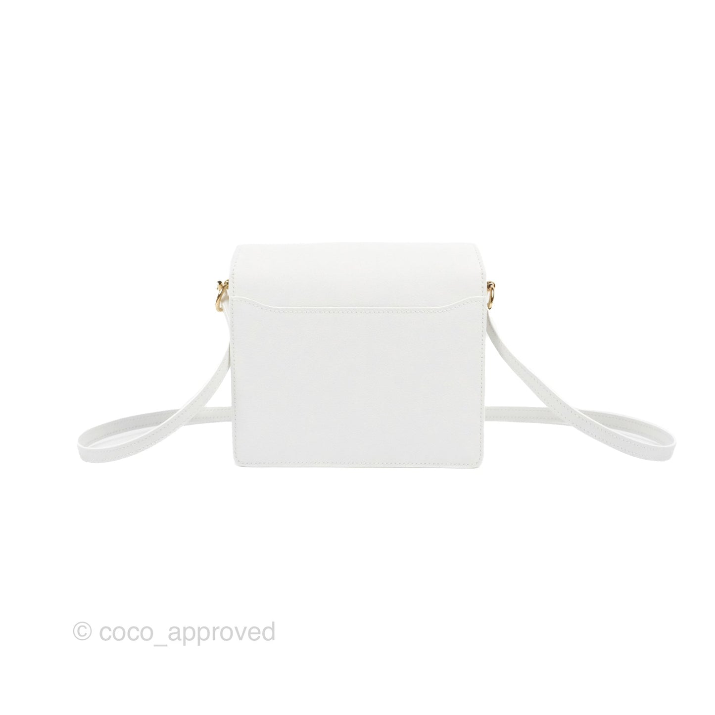 Hermès Roulis Mini 18 New White Evercolor Permabrass Hardware