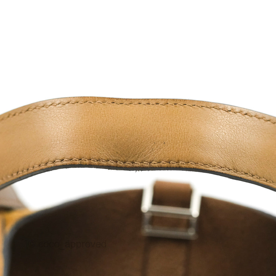Hermès Picotin Lock 18 PM Eclat Alezan 3G/Biscuit 48 Clemence Silver Hardware