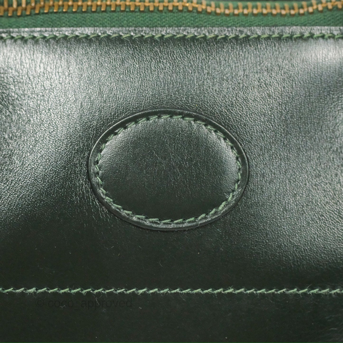 Hermès Vintage Bolide 27 Dark Green Box Leather Gold Hardware