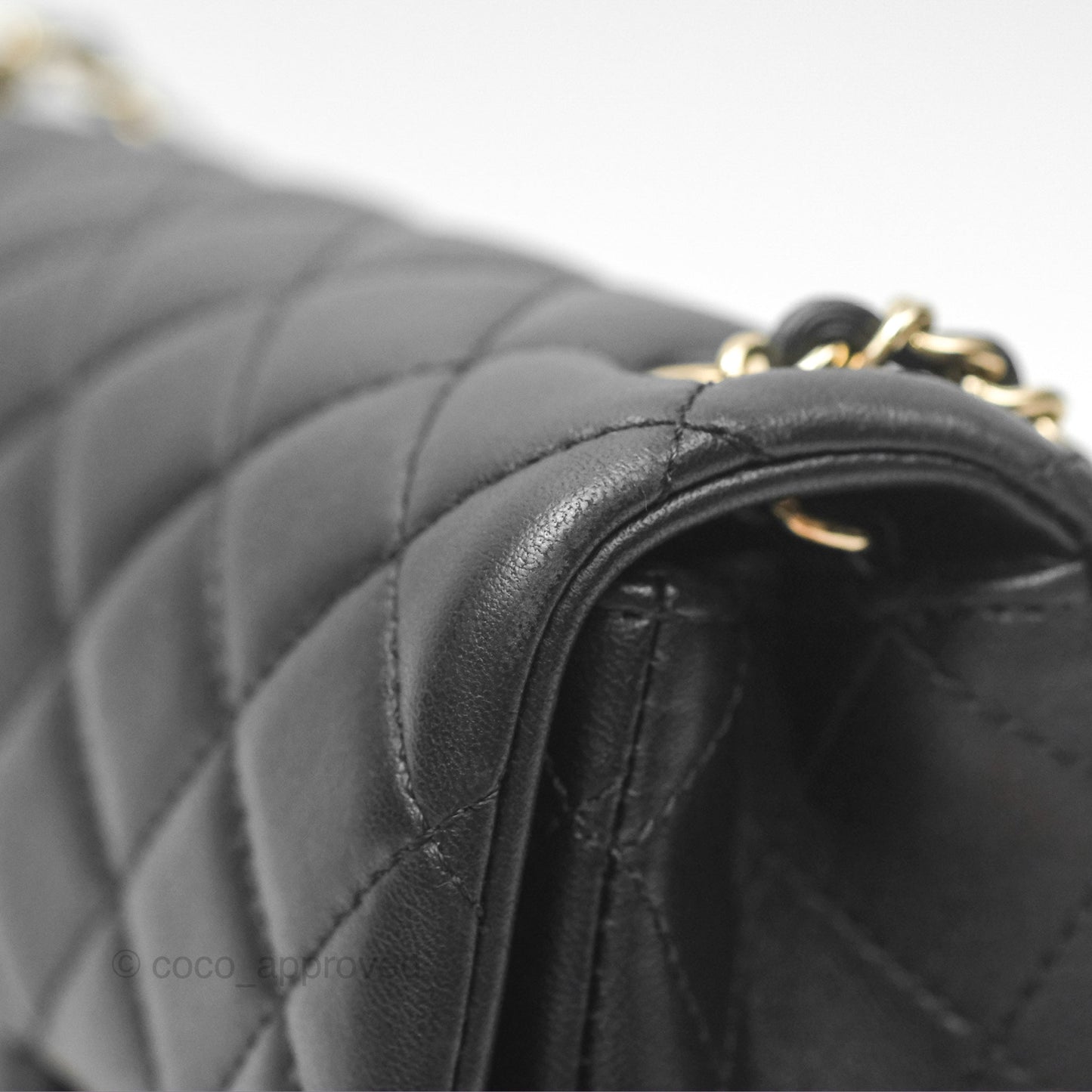 Chanel Ball Crush Mini Rectangular Black Lambskin Gold Hardware 23C