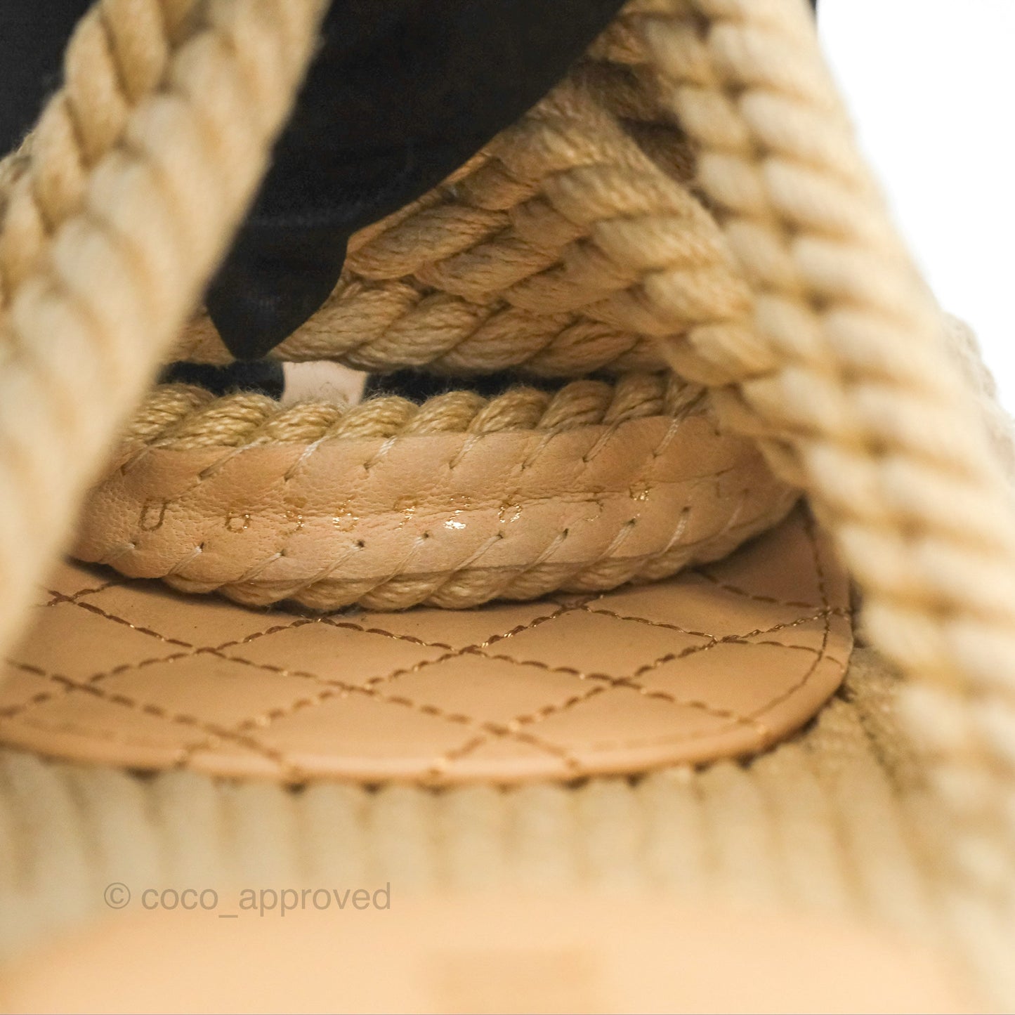 Chanel Cord Chain Slides Size 39
