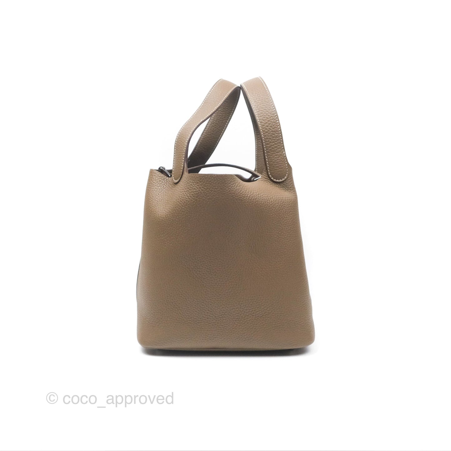 Hermès Picotin Lock 22 Etoupe Clemence Palladium Hardware