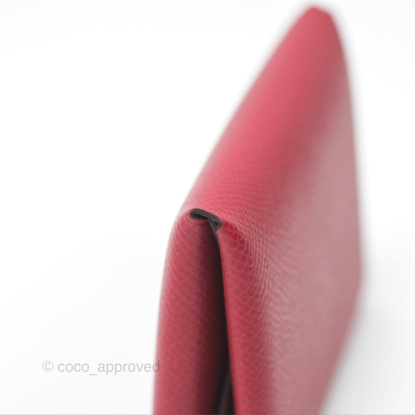 Hermès Calvi Duo Compact Card Holder Rouge Grenat Epsom