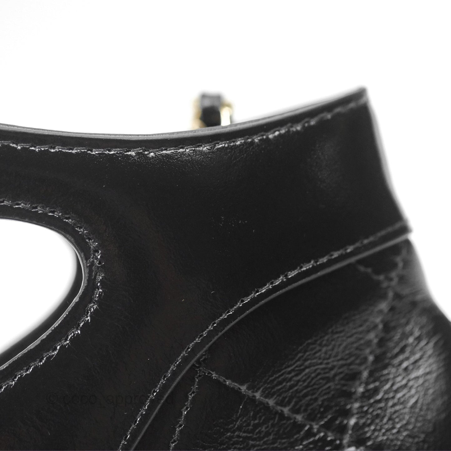 Chanel Nano 31 Black Shiny Calfskin Gold Hardware