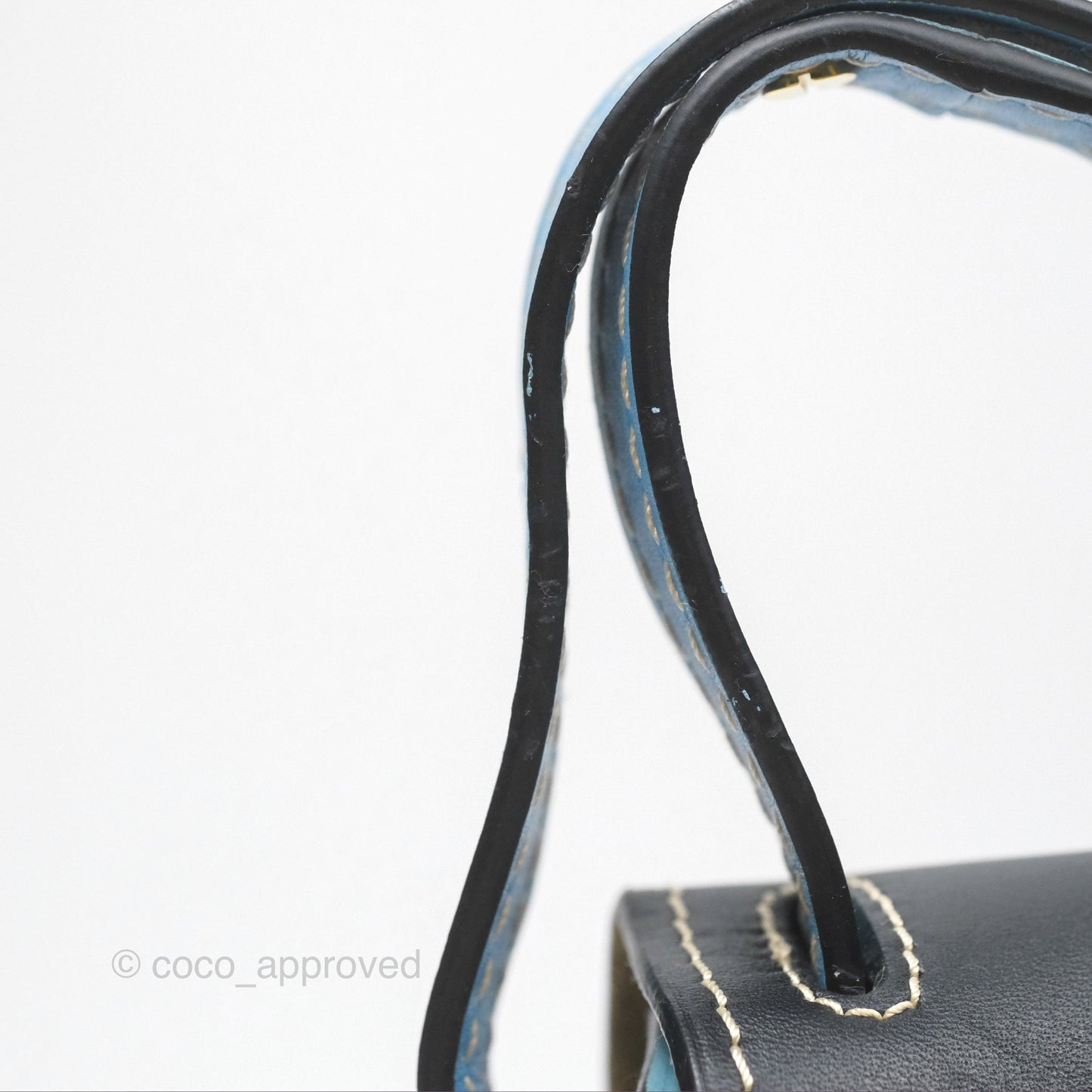 Loewe Small Gate Bag Smooth Calfskin in Black and Blue