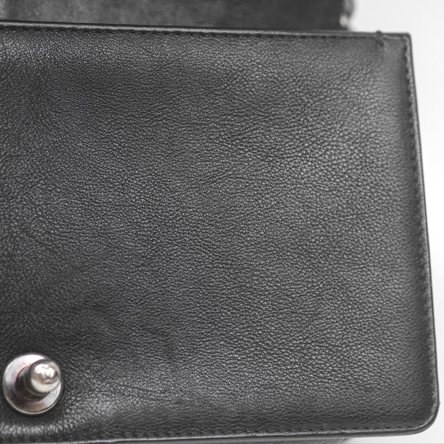 Chanel Medium Boy Quilted Black Calfskin Ruthenium Hardware
