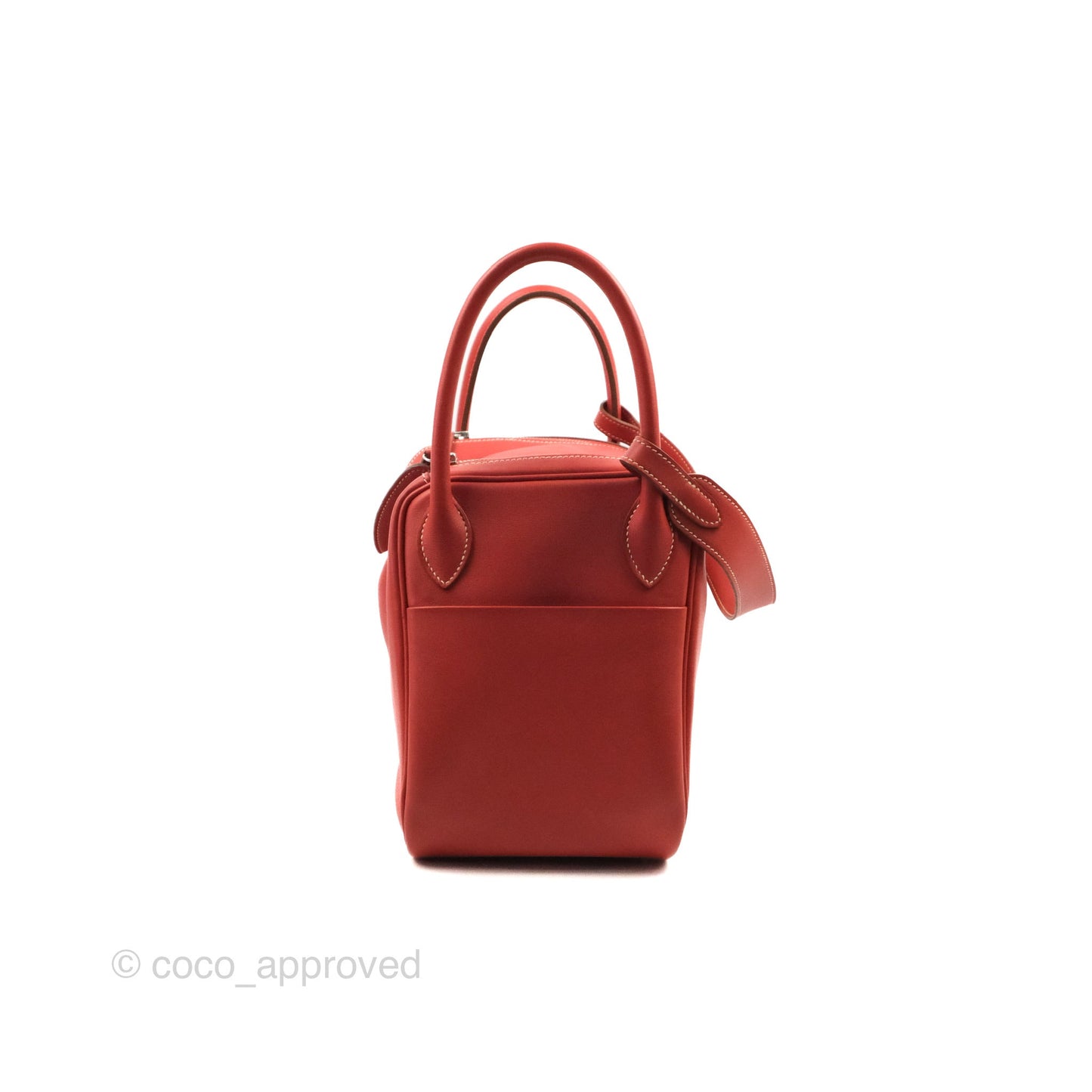 Hermès Lindy 30 Sanguine 9M Swift Palladium Hardware