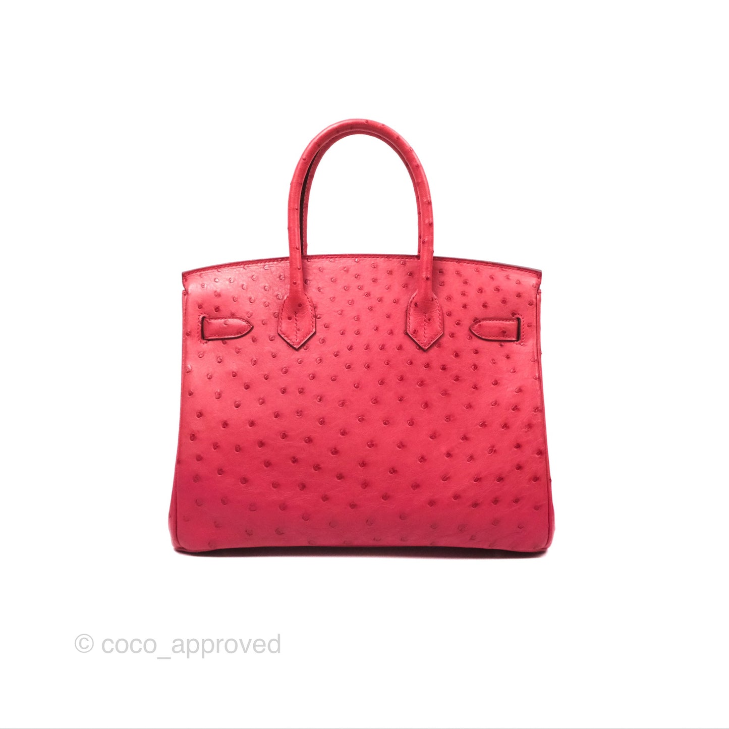 Hermès Birkin Retourne 30 Bougainvillea Ostrich Gold Hardware