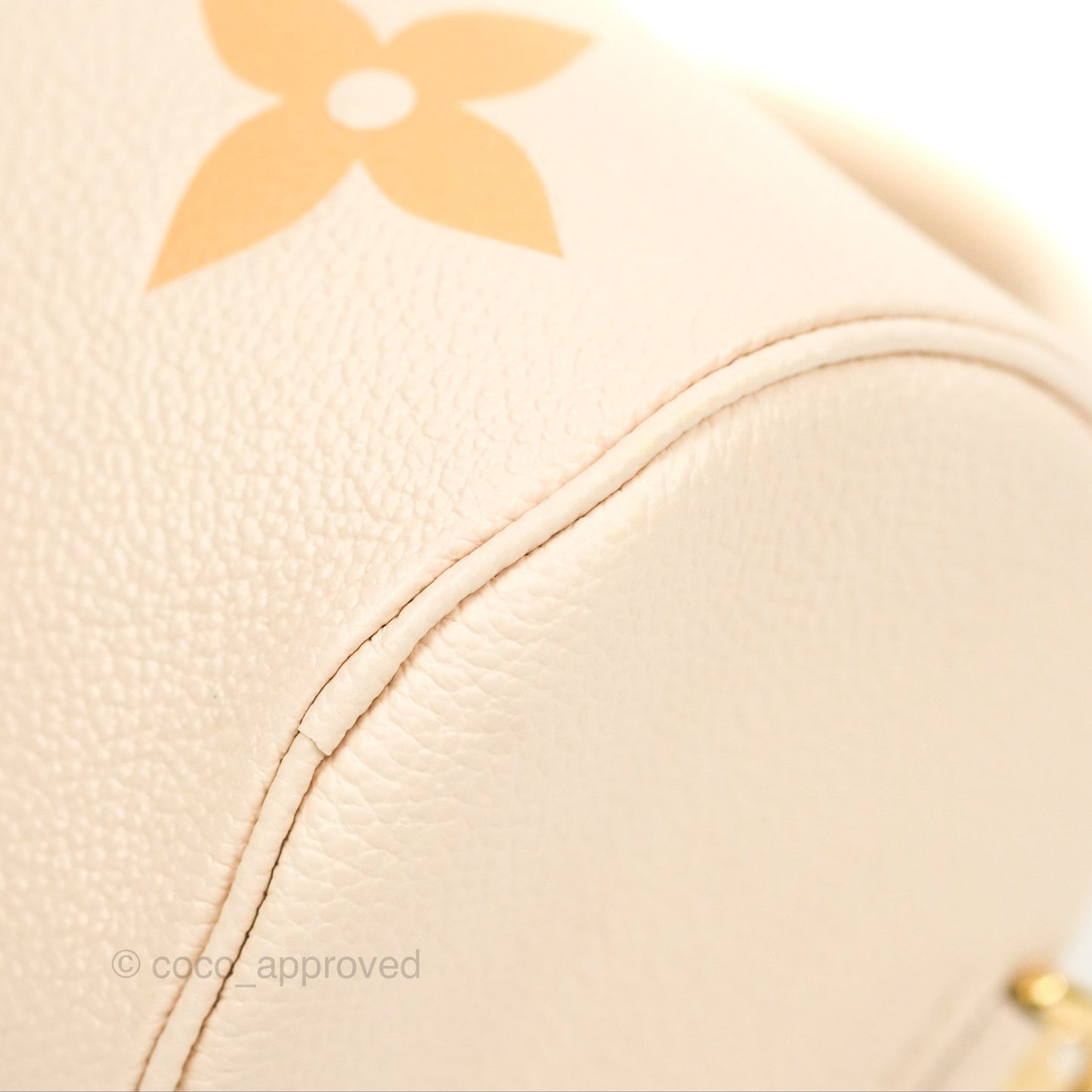Louis Vuitton Papillon BB Giant By The Pool Empreinte Monogram Cream Saffron