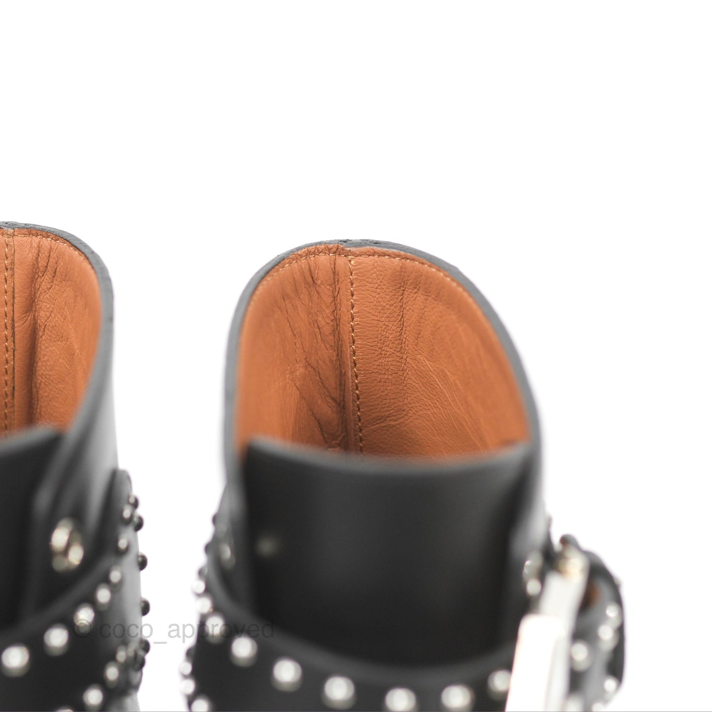 Givenchy Studded Buckle Ankle Boots Black Size 37