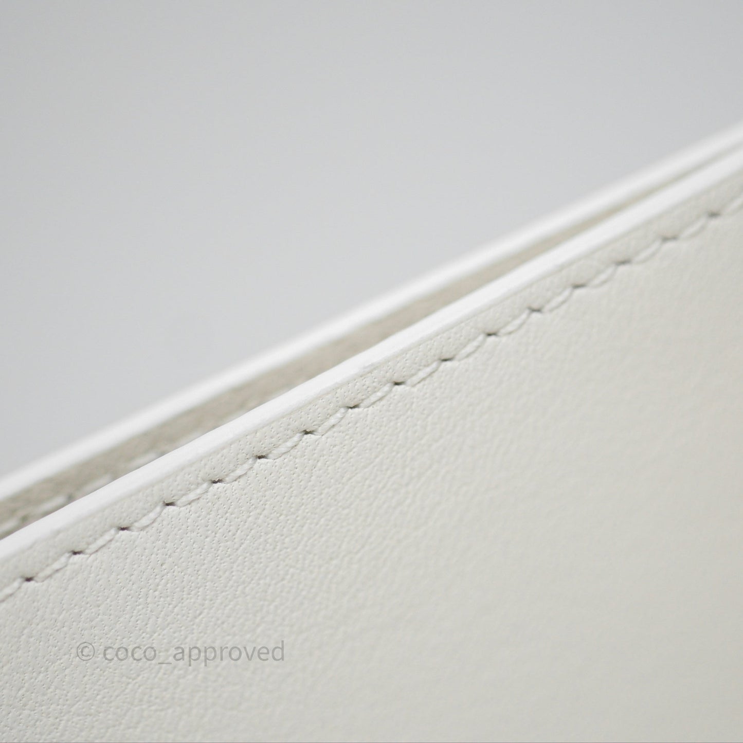 Loewe Dice Pocket in Classic Calfskin White