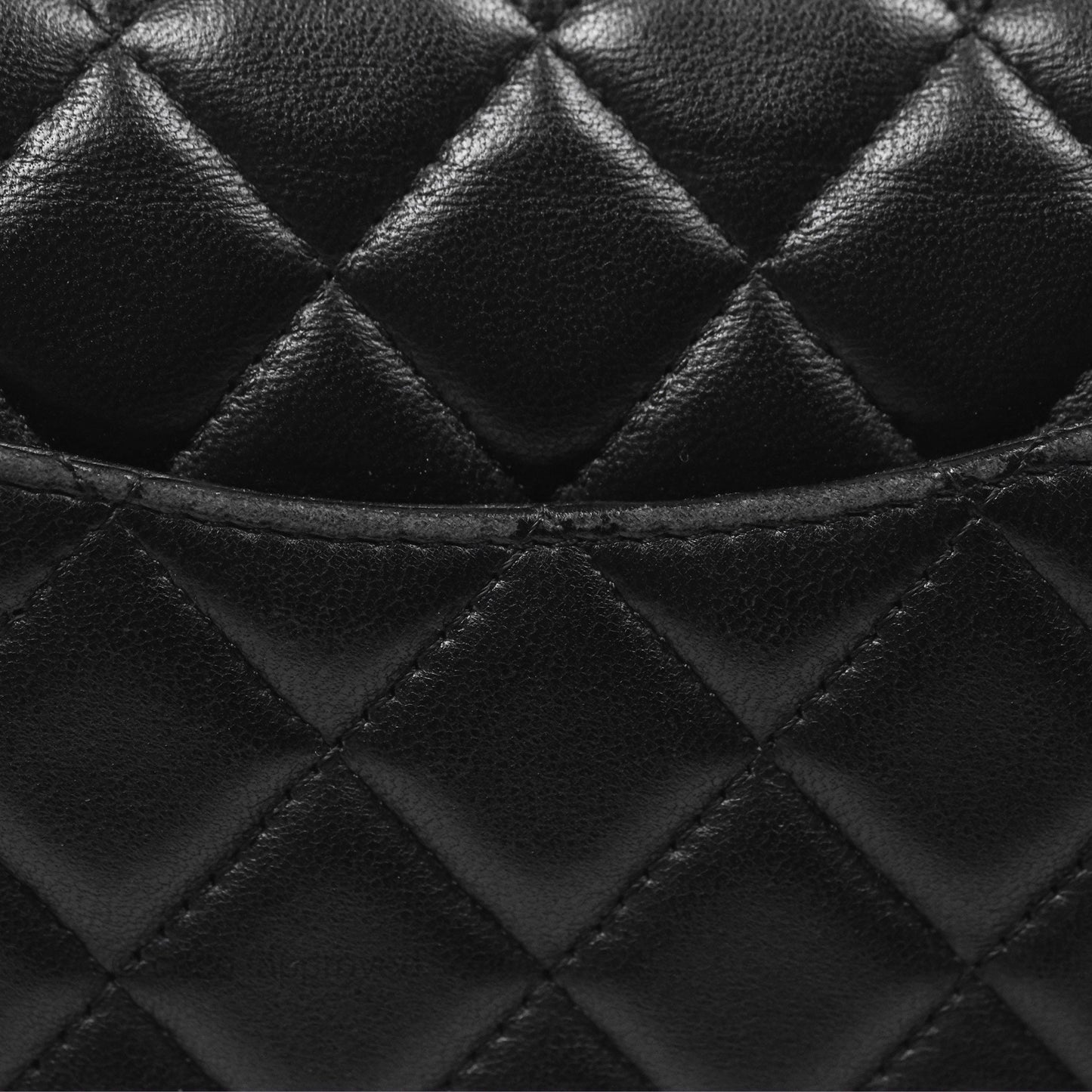 Chanel Quilted Mini Rectangular Flap Black Lambskin Gold Hardware