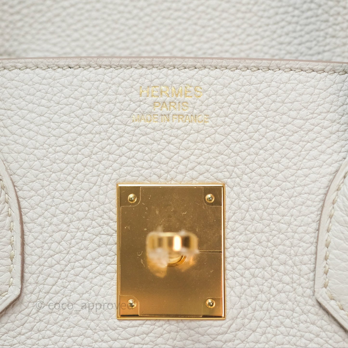 Hermès Retourne Birkin 35 Beton Togo Gold Hardware
