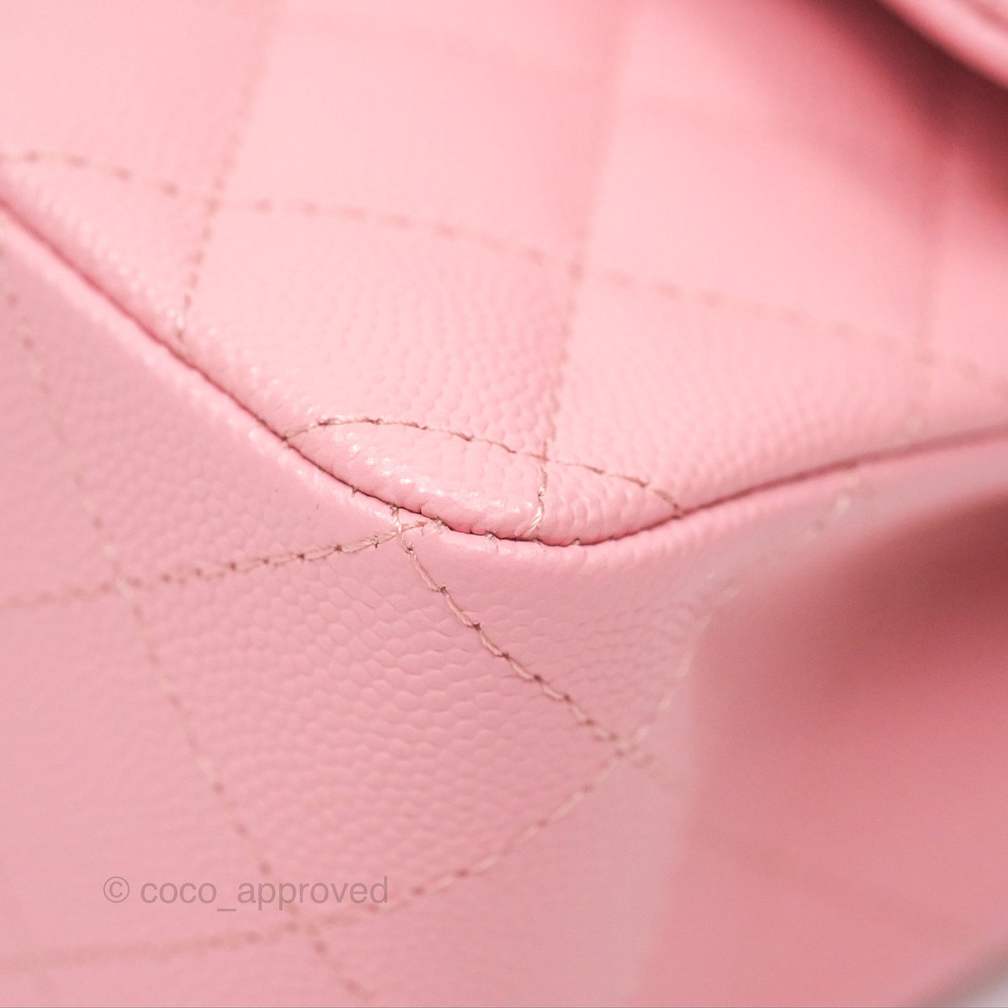 Chanel Small Classic Flap Quilted Sakura Pink Caviar Gold Hardware