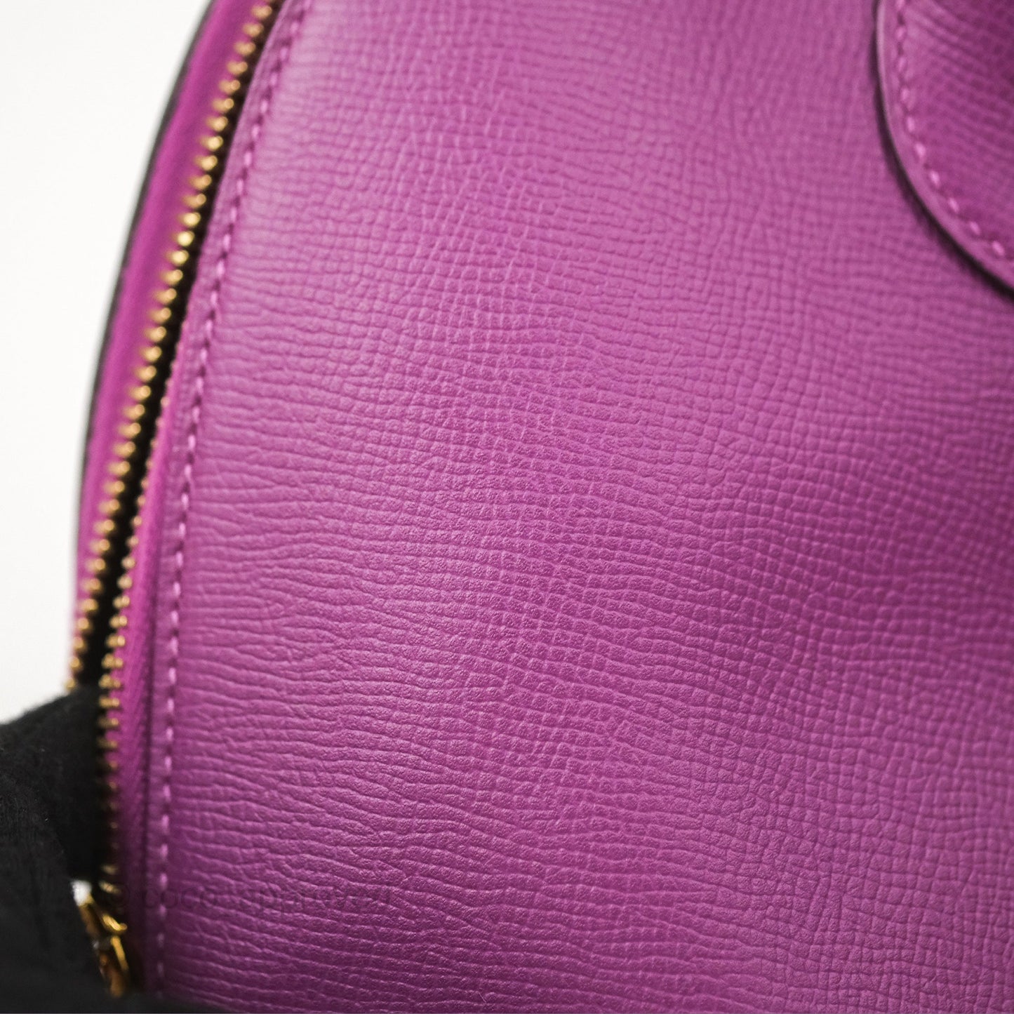 Hermès Bolide 1923 31 Purple Epsom Palladium Hardware