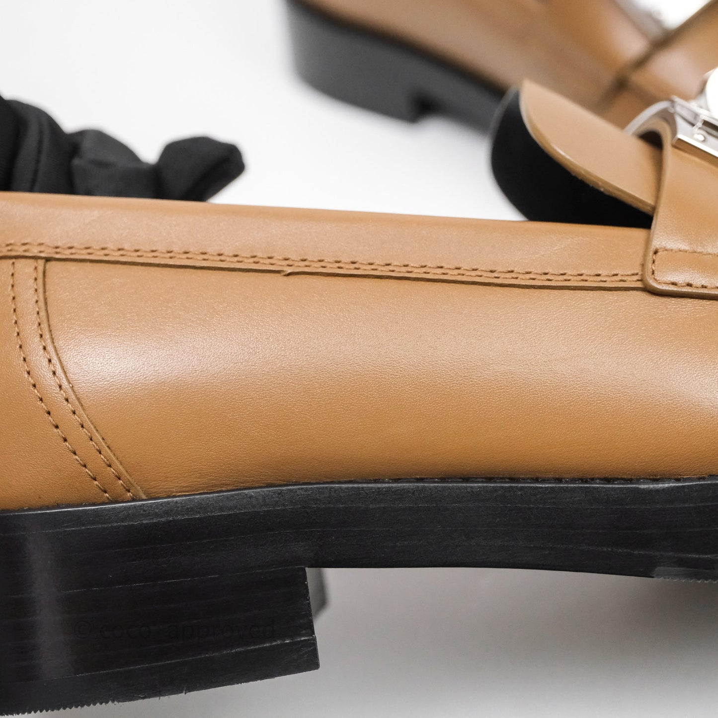 Hermès A Eclair Kelly Loafer Brown Size 38.5