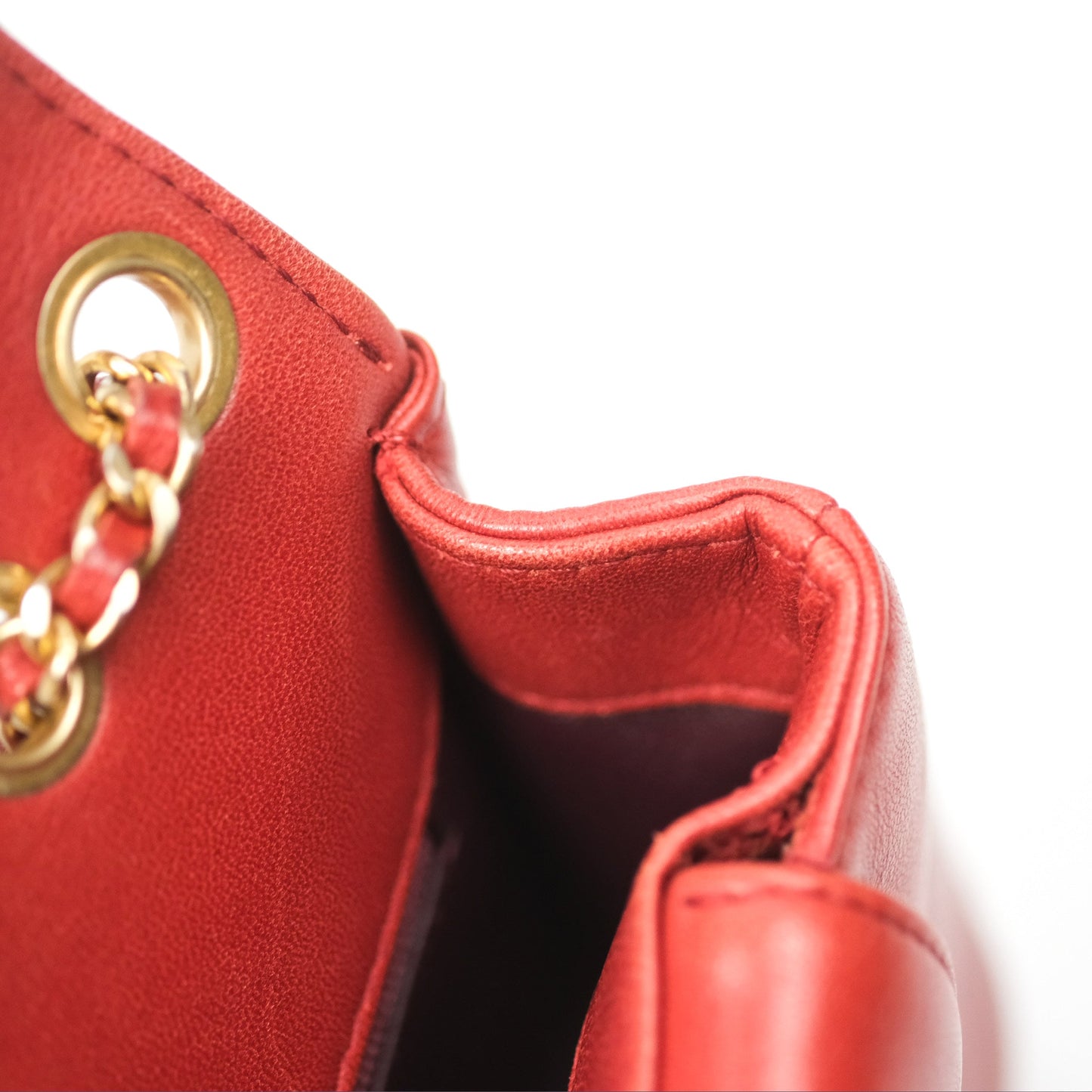 Chanel Diana Reissue Brick Red Gold Hardware