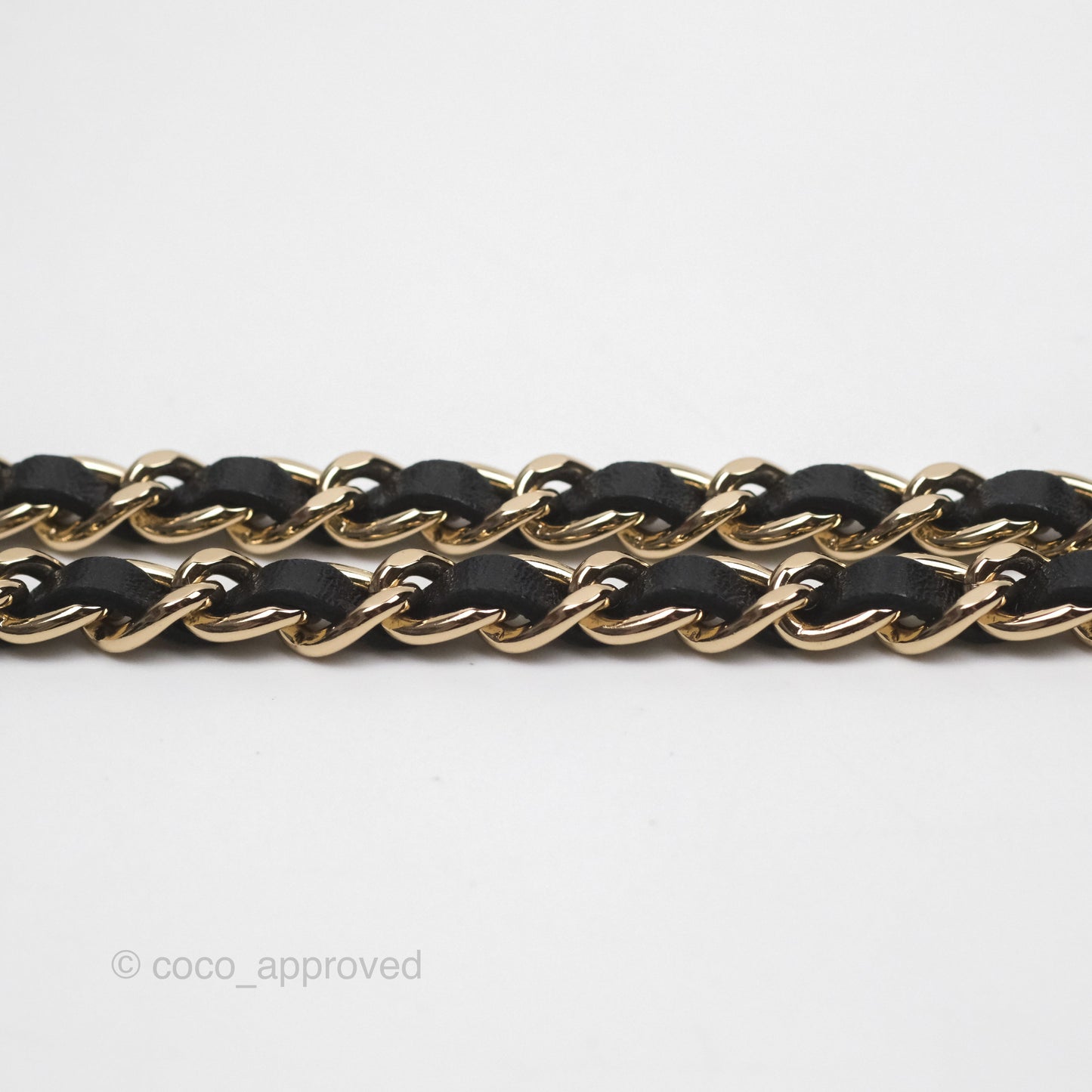 Chanel Mini Quilted Trendy CC Card Holder With Chain Black Lambskin Gold Hardware