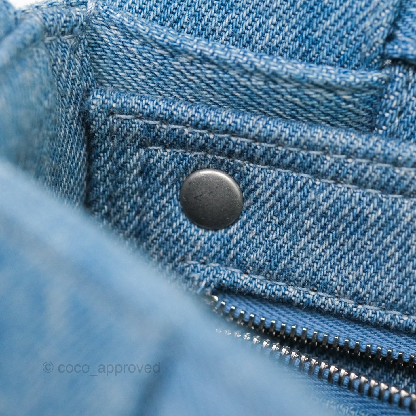 Bottega Veneta Cassette Shoulder Bag Intrecciato Denim