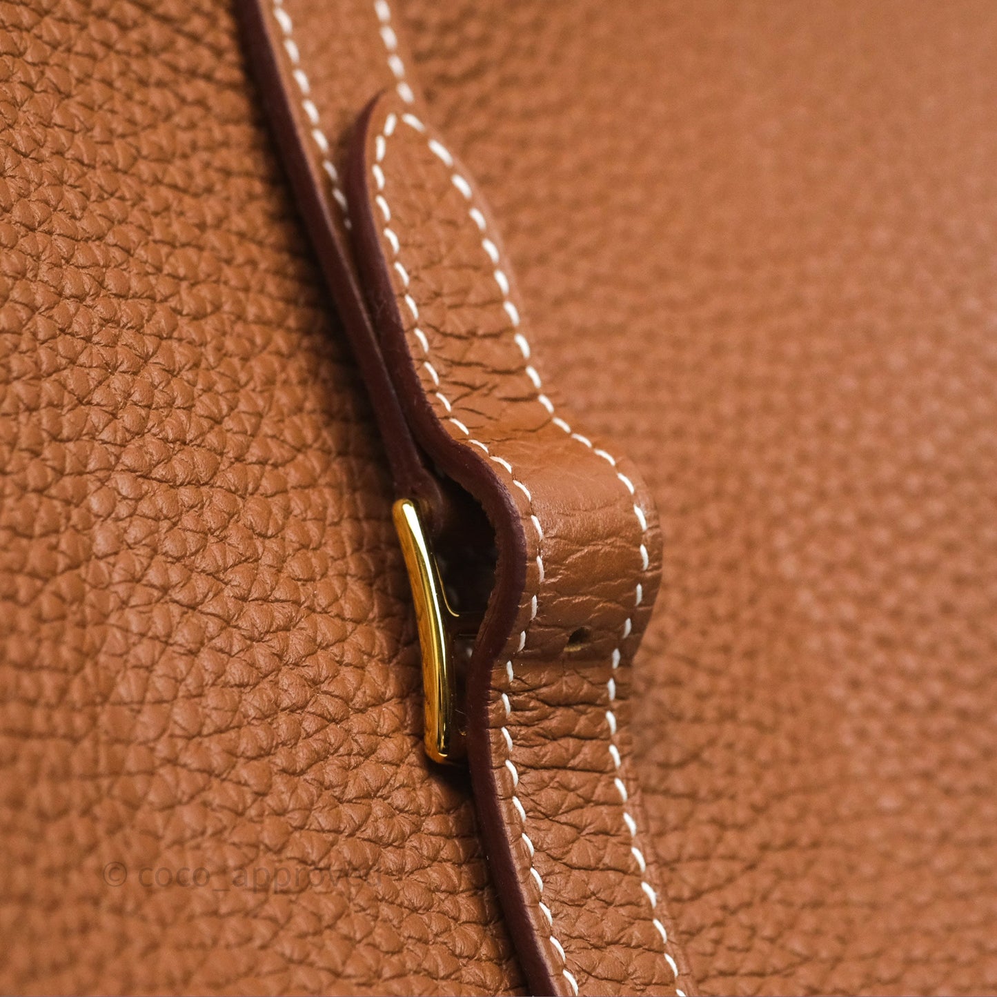 Hermès Halzan 25 Gold Clemence Gold Hardware