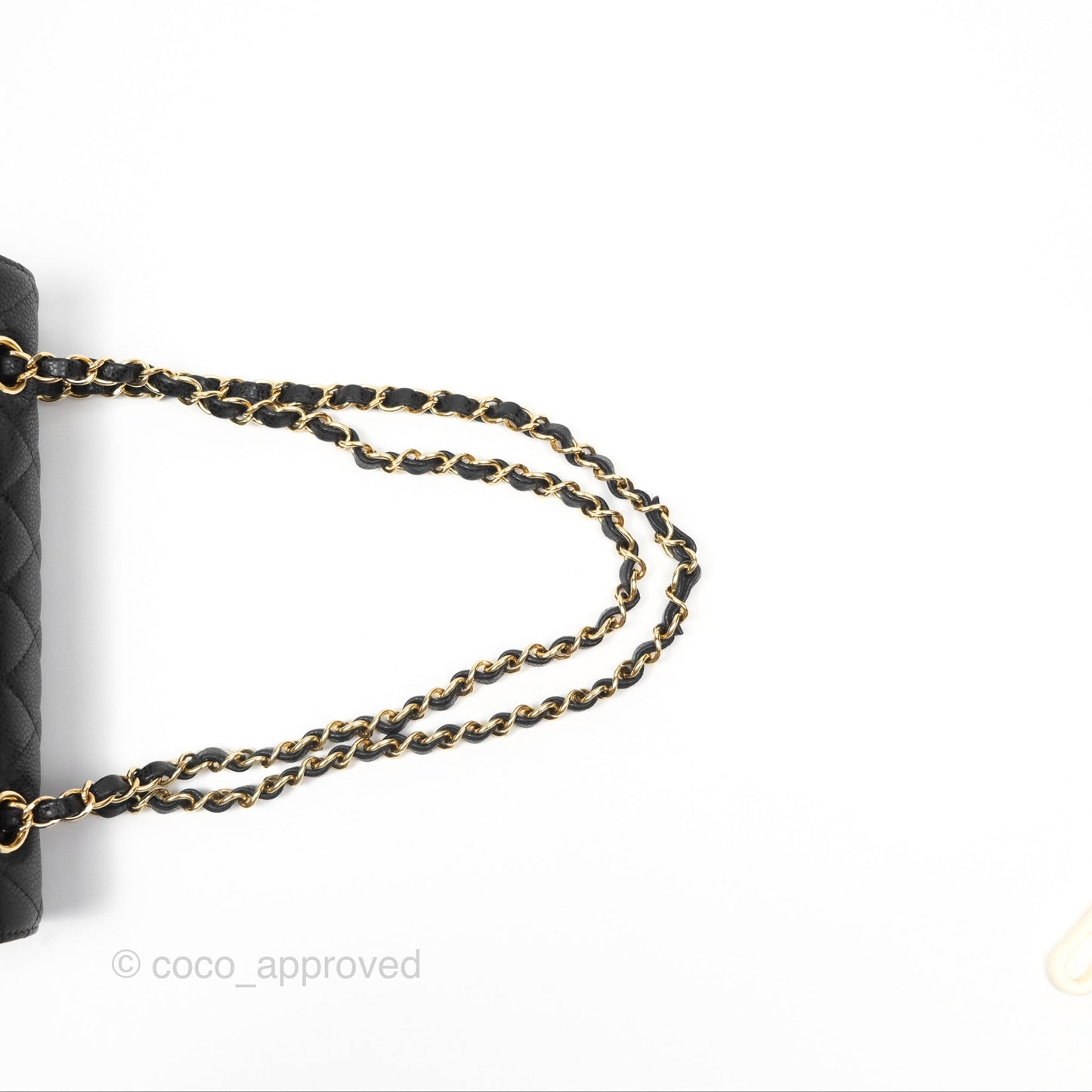 Chanel Small Classic Quilted Flap Black Caviar Gold Hardware