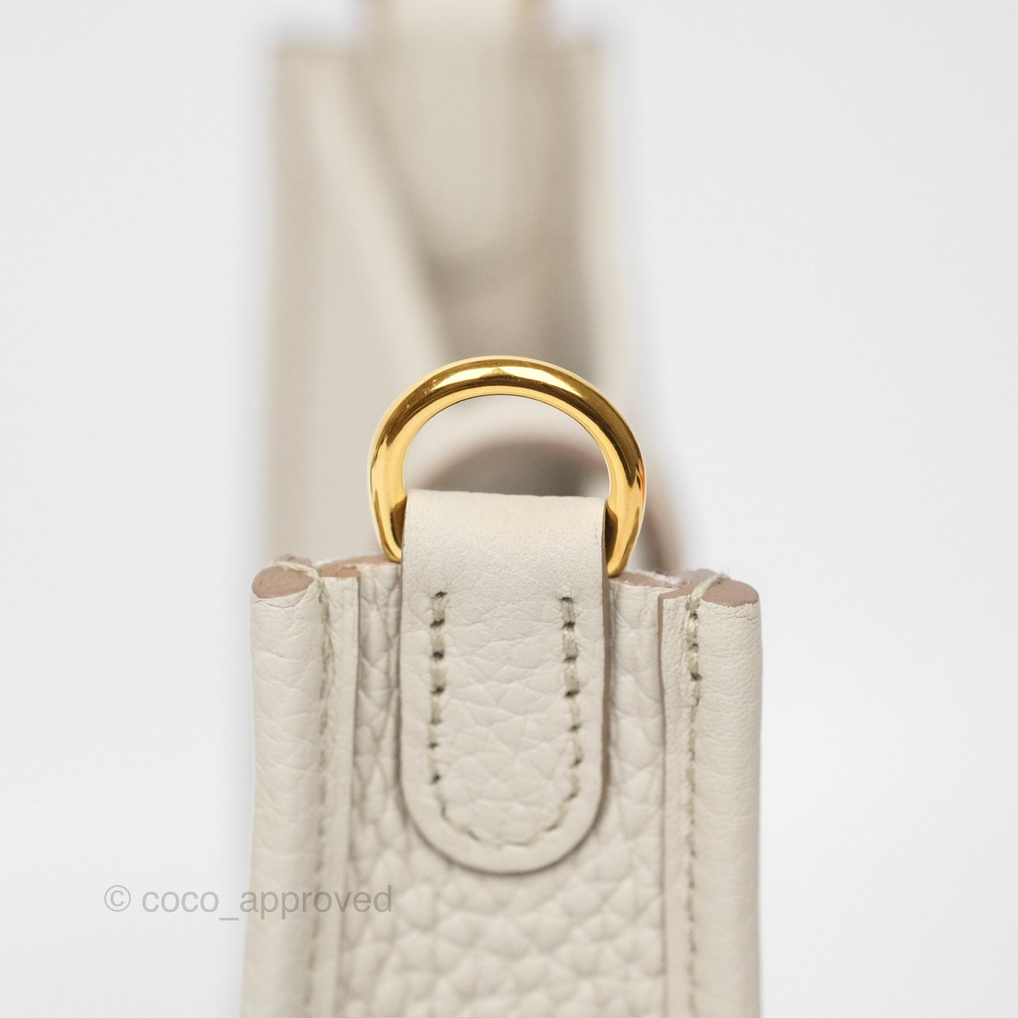 Hermès Mini Evelyne 16 Beton 8L Clemence Gold Hardware