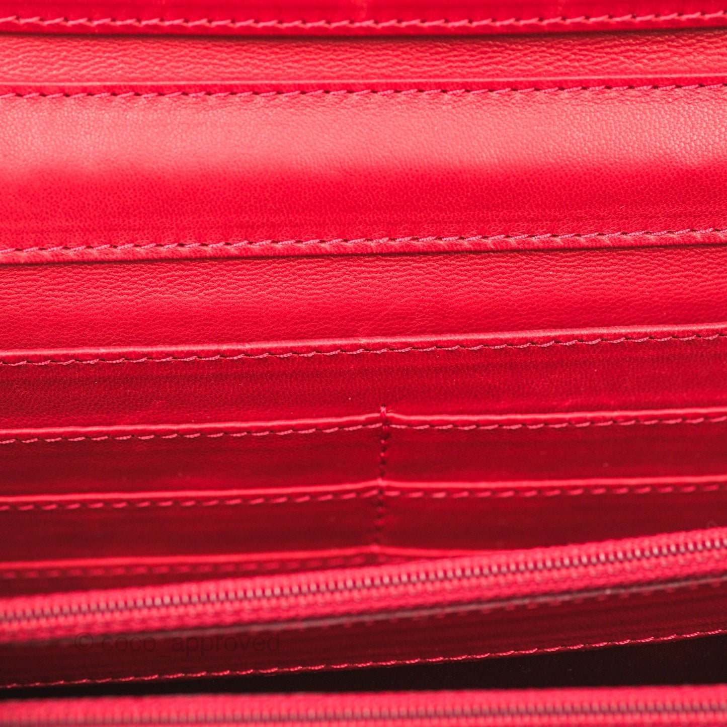 Chanel Brilliant East West Flap Clutch with Chain Red Patent Silver Hardware