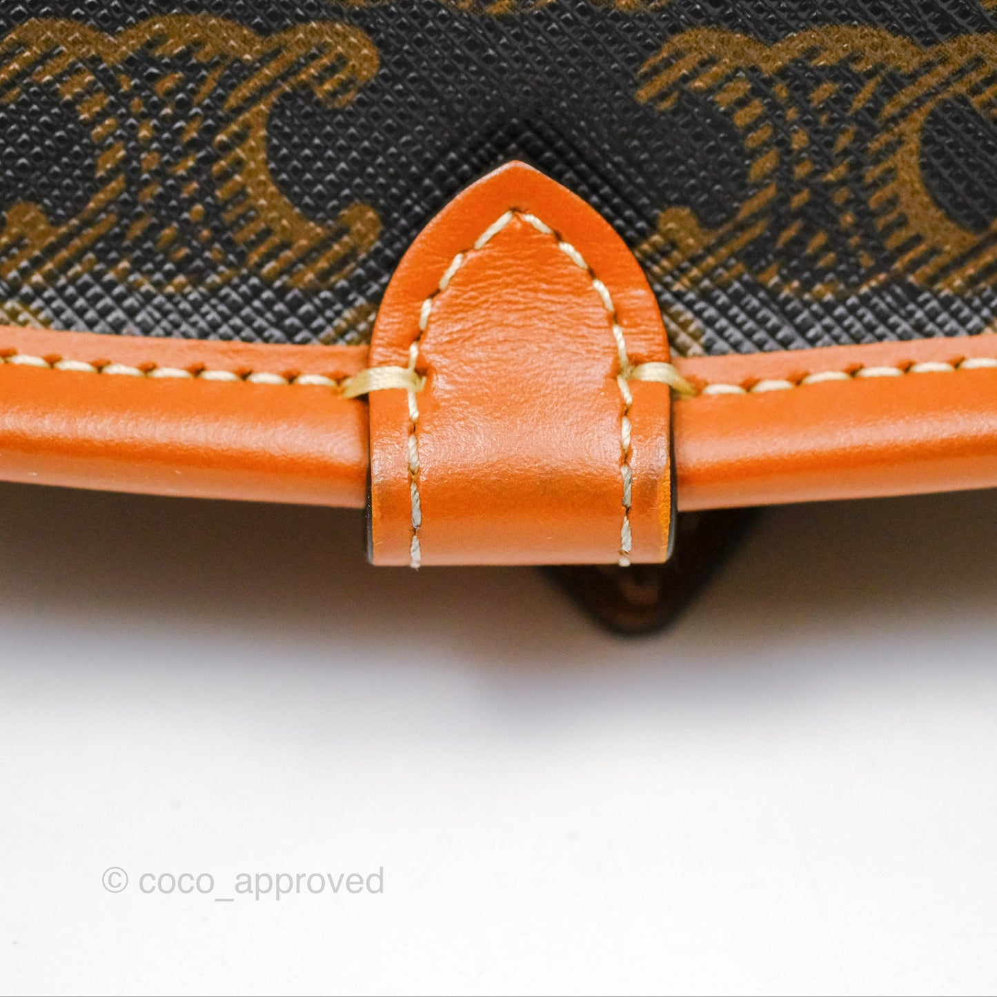 Celine Medium Folco Bag Triomphe Canvas Tan