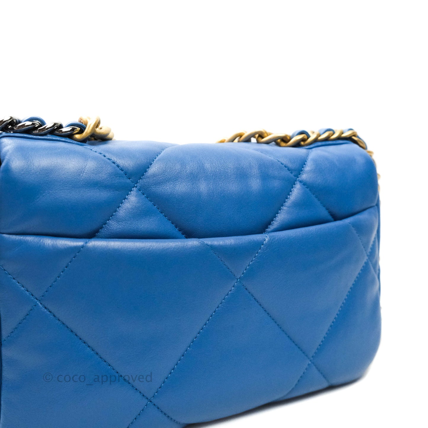 Chanel 19 Small Blue Mixed Hardware 20S