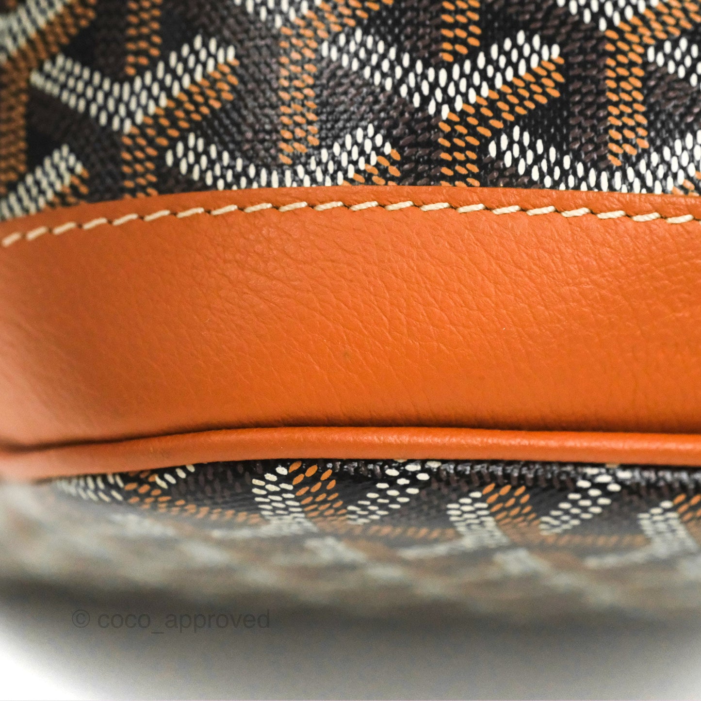 Goyard Petit Flot Bucket Bag Black & Tan Goyardine