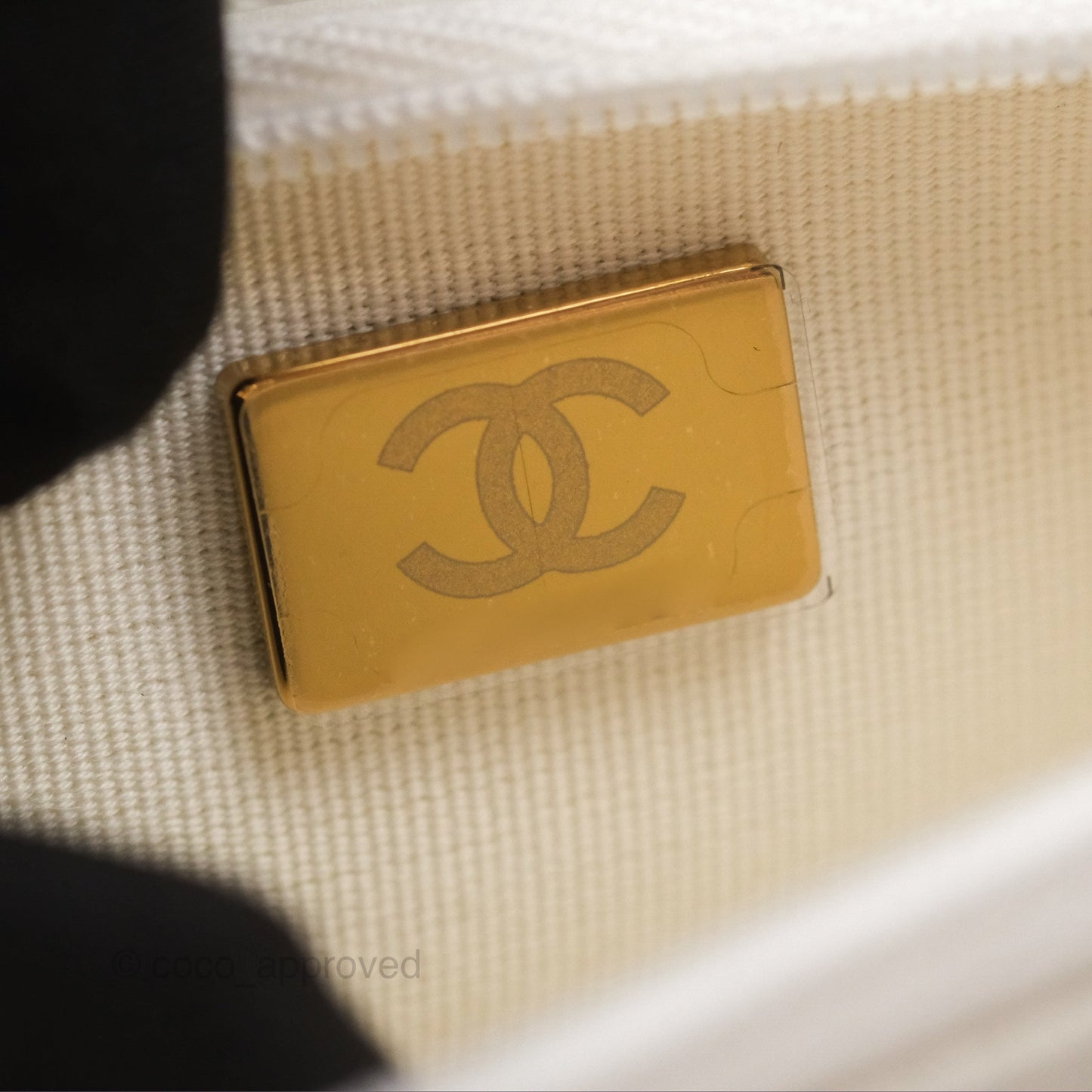 Chanel Quilted Classic Wallet on Chain WOC White Caviar Gold Hardware