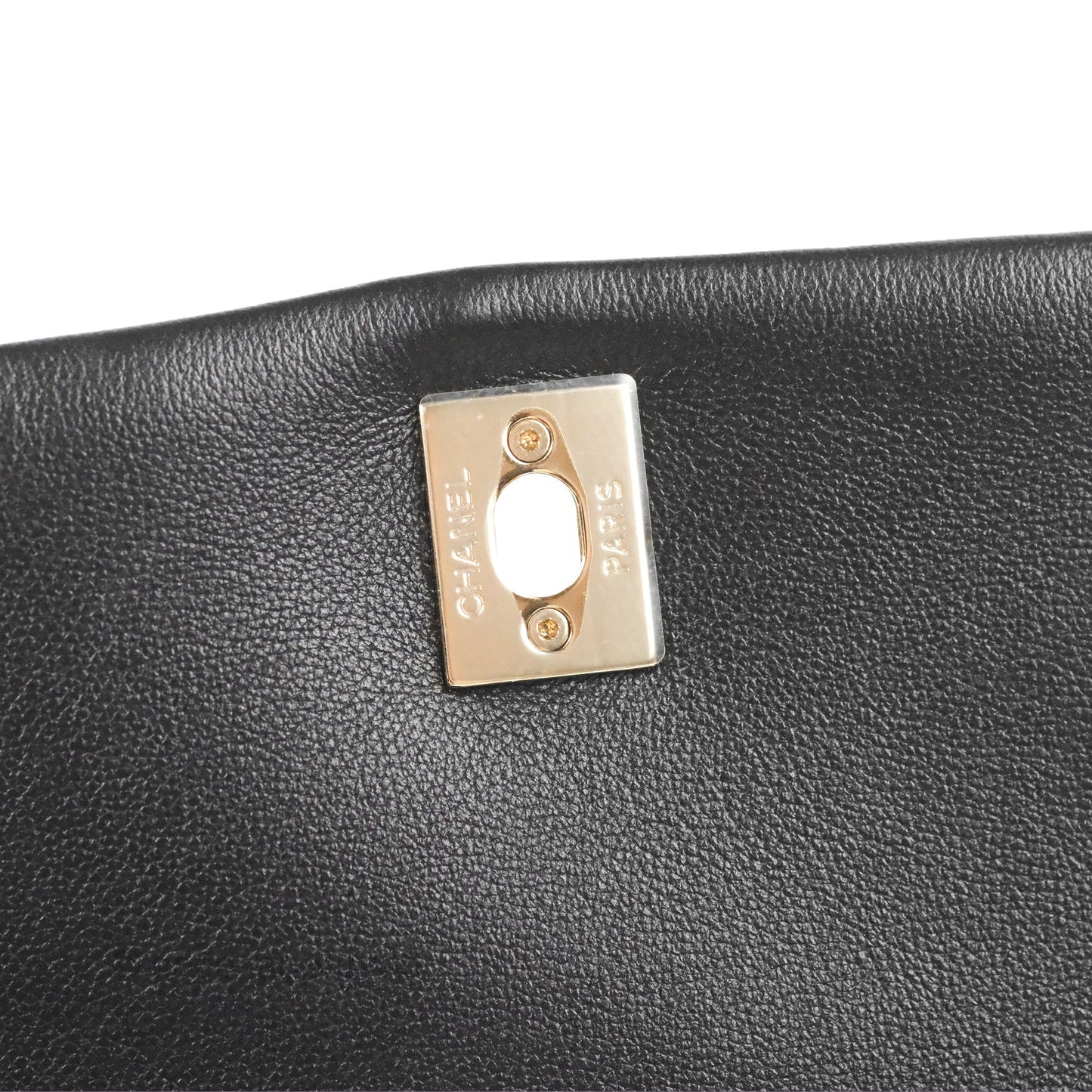 Chanel Duma Backpack Large Black Calfskin Gold Hardware 23P